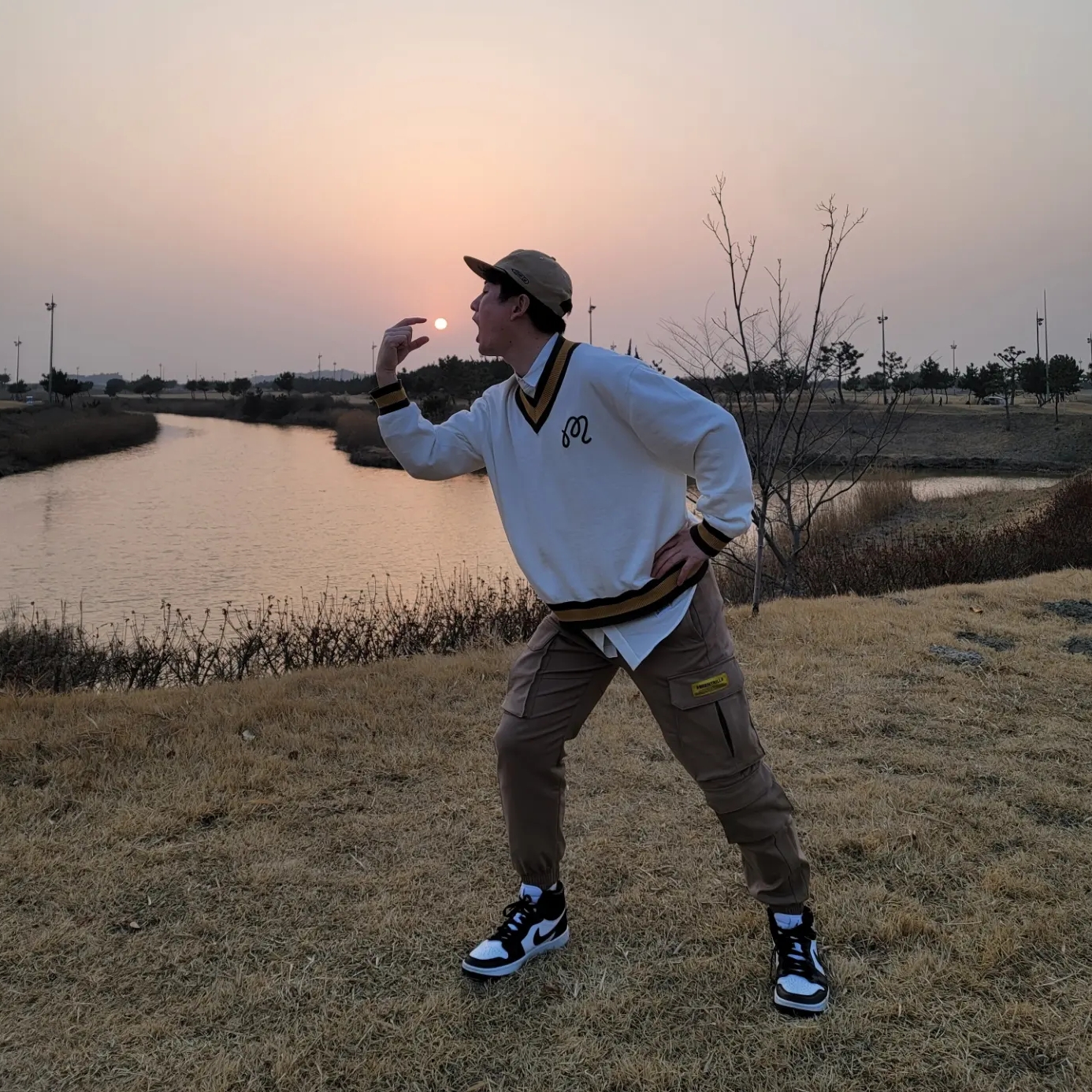 Jordan 1 High Golf White Black 착용 스타일 - 2