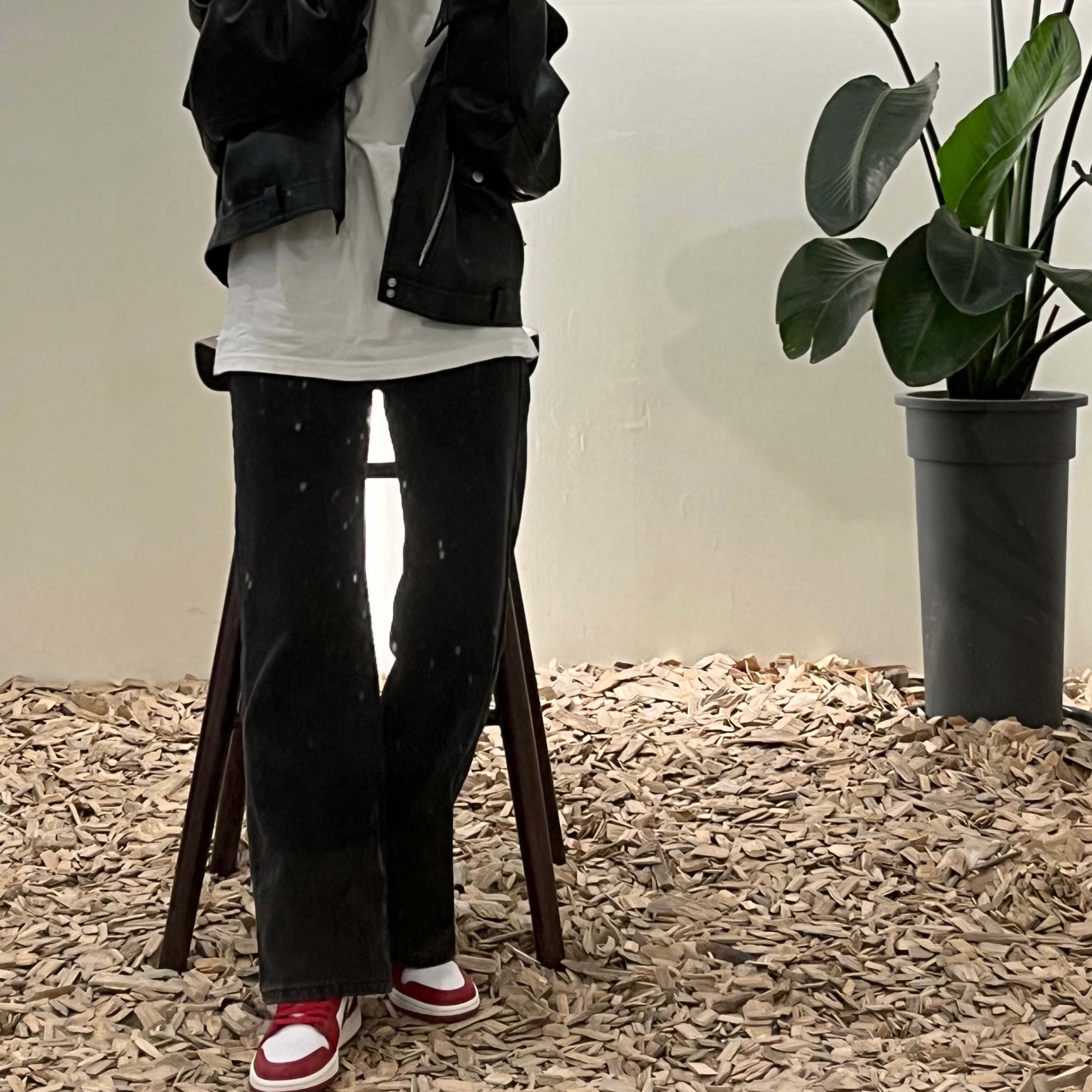 (W) Jordan 1 Low White Gym Red 착용 스타일
