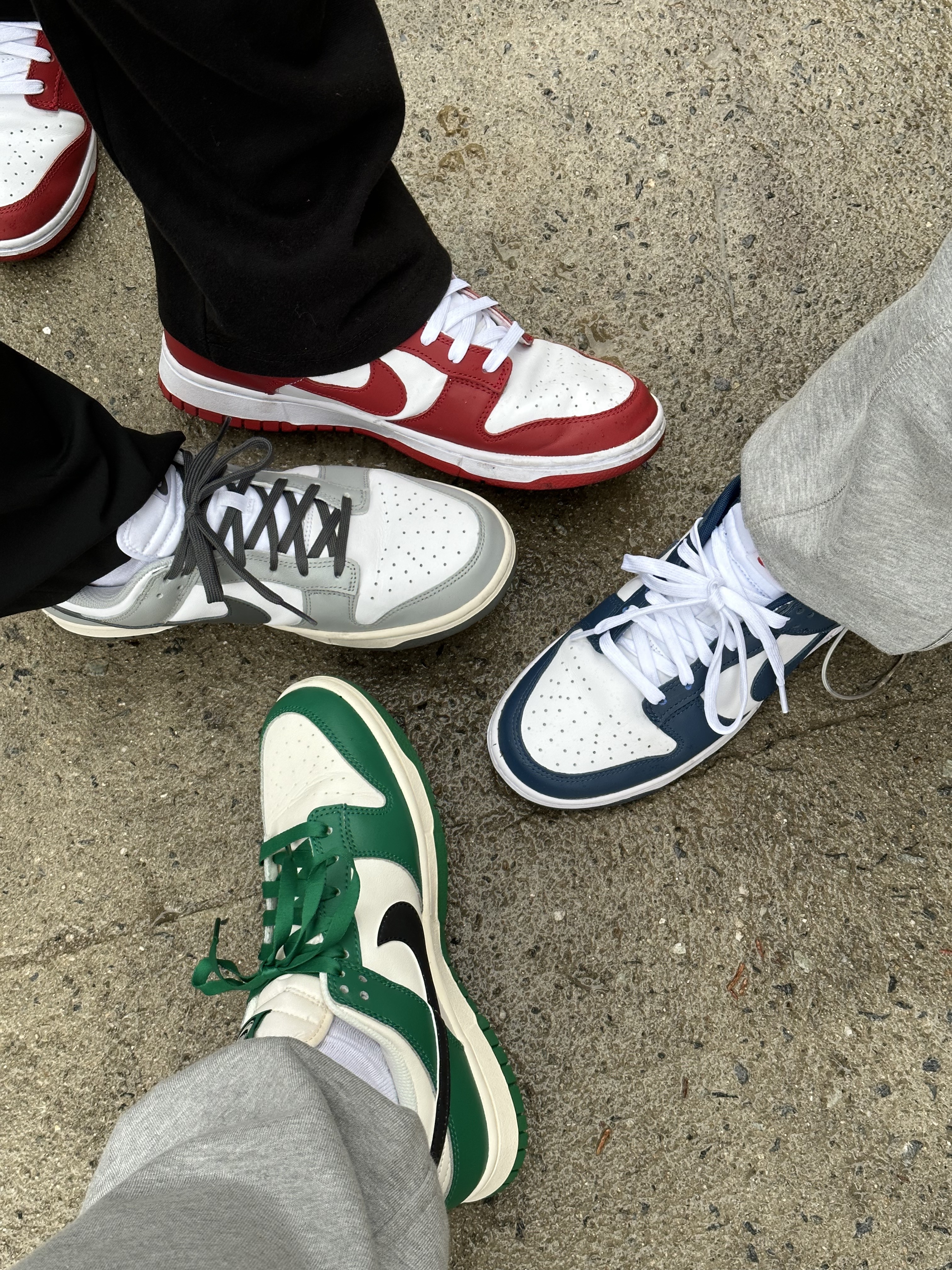 Nike Dunk Low Retro SE Jackpot Malachite, Nike Dunk Low Retro Gym Red 착용 스타일 - 1