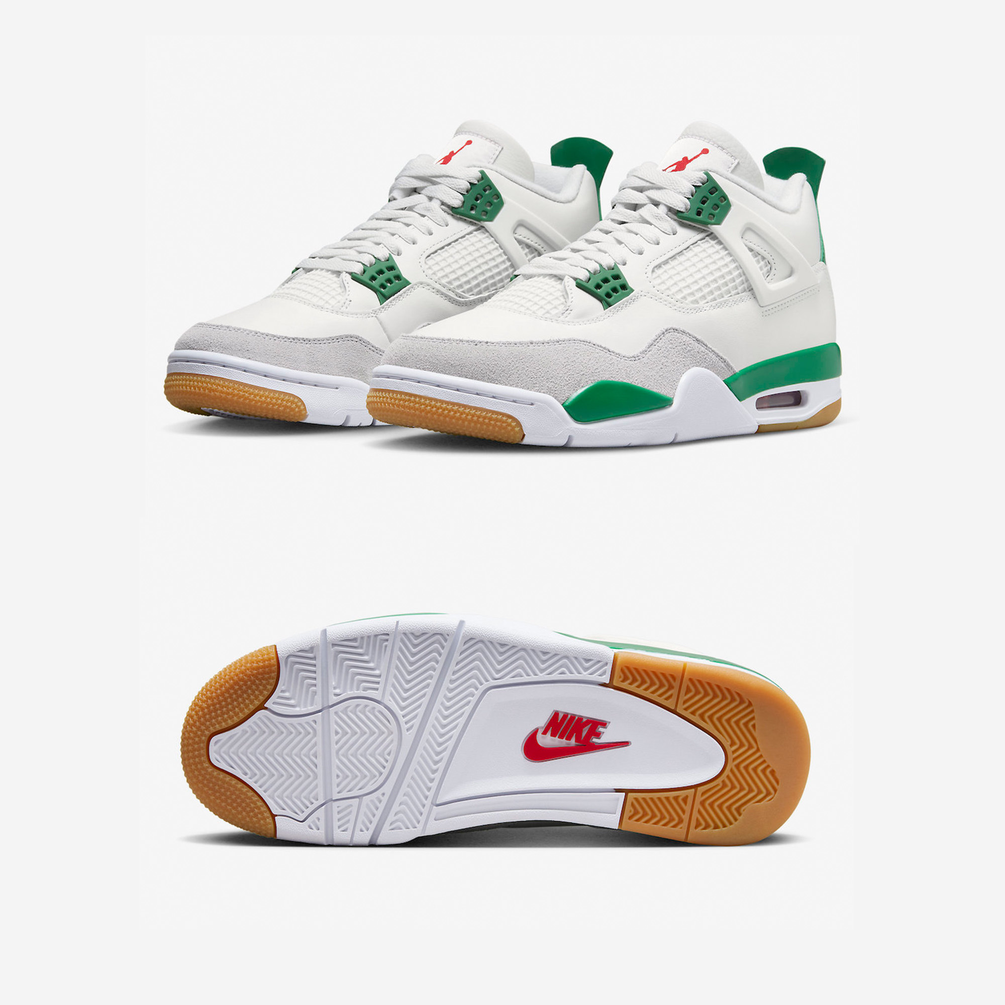 Jordan 4 x Nike SB Retro SP Pine Green 착용 스타일 - 2