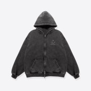 [KREAM 단독] Stu Rader Hoodie Zip Up Charcoal