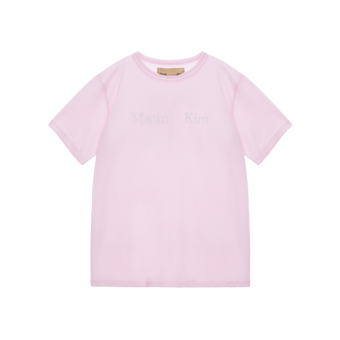 (W) Matin Kim Logo T-Shirt Pink 상세 이미지 1