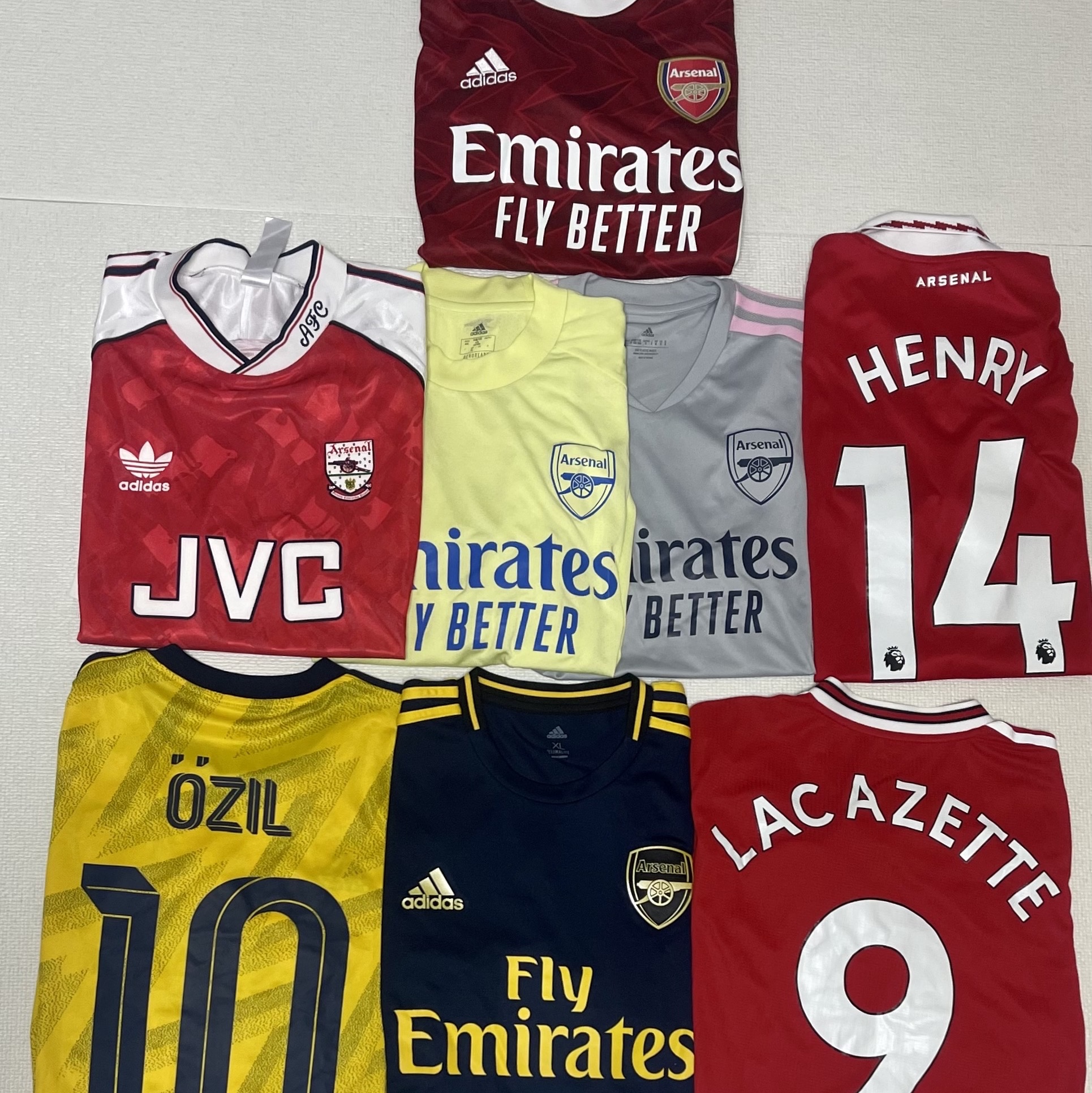 Adidas Arsenal 2022/23 Home Jersey Scarlet White - KR Sizing (Non Marking Ver.), Adidas Arsenal 2022/23 Home Jersey Scarlet White - US Sizing (Non Marking Ver.) 착용 스타일 - 4
