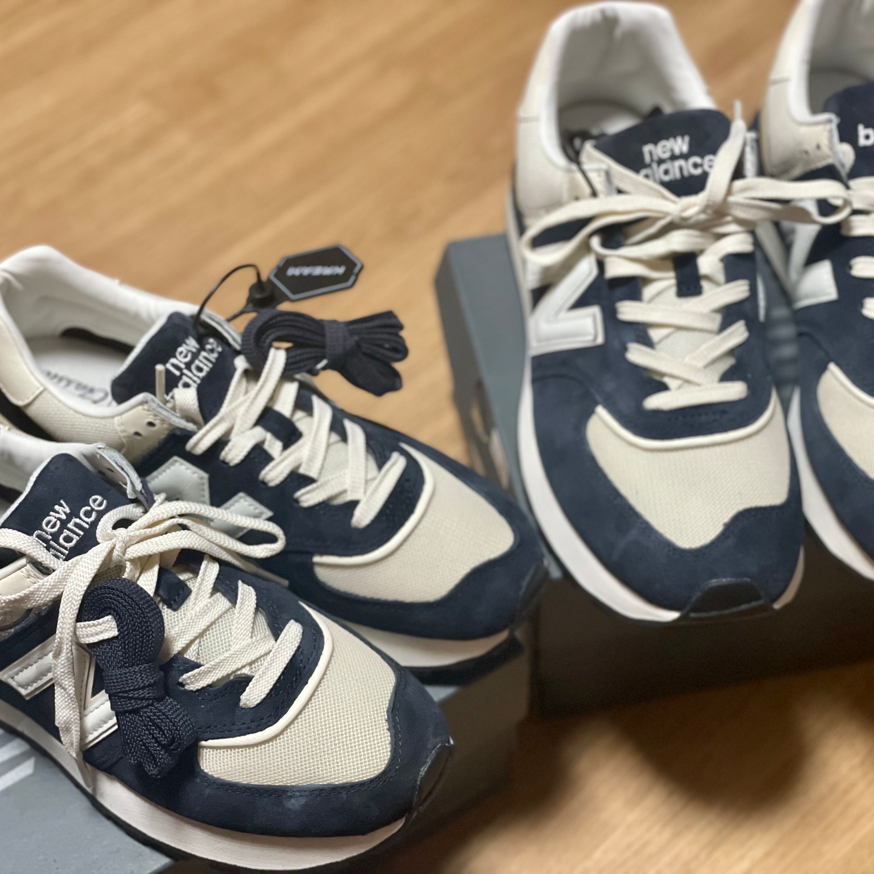 New Balance 574 Legacy Navy Blue 착용 스타일