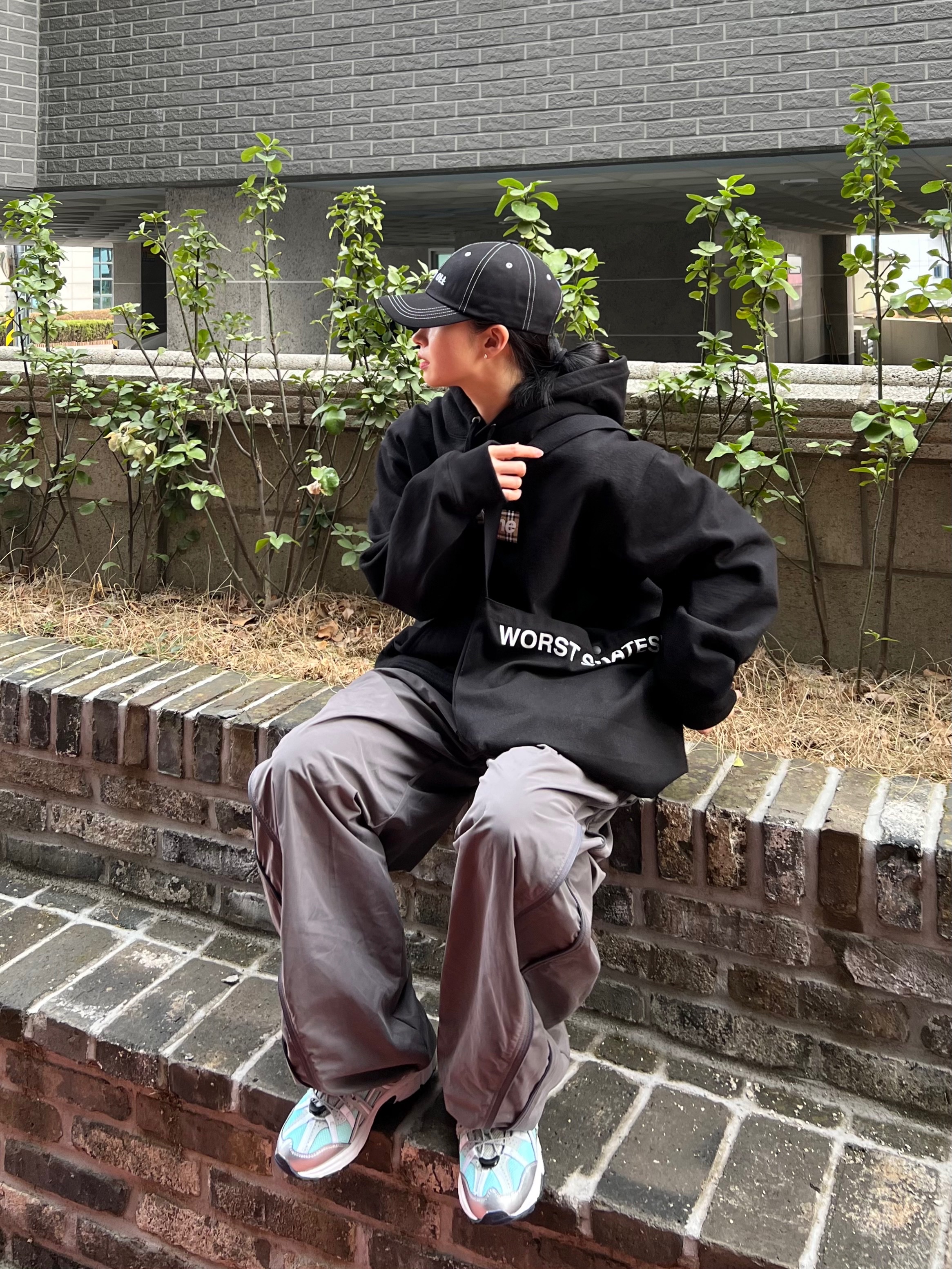 (W) Asics x Matin Kim Gel-Sonoma 15-50 Oasis Green Pure Silver, Supreme x Burberry Box Logo Hooded Sweatshirt Black - 22SS 착용 스타일 - 2