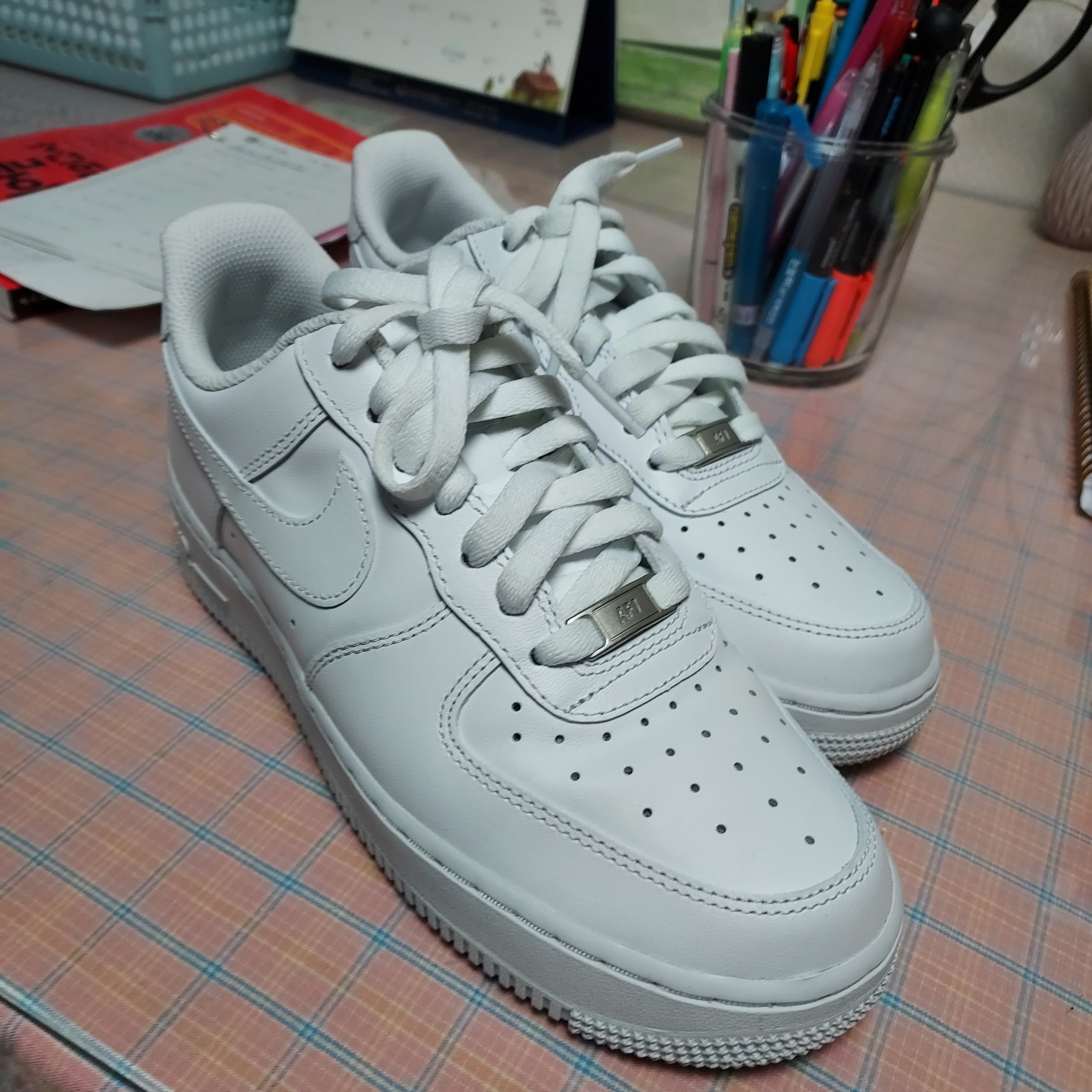 (W) Nike Air Force 1 '07 Low White 착용 스타일