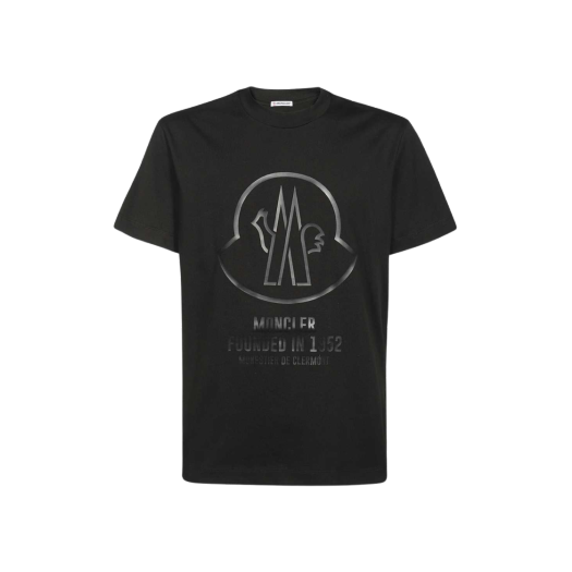 몽클레르 로고 티셔츠 블랙 - 22SS