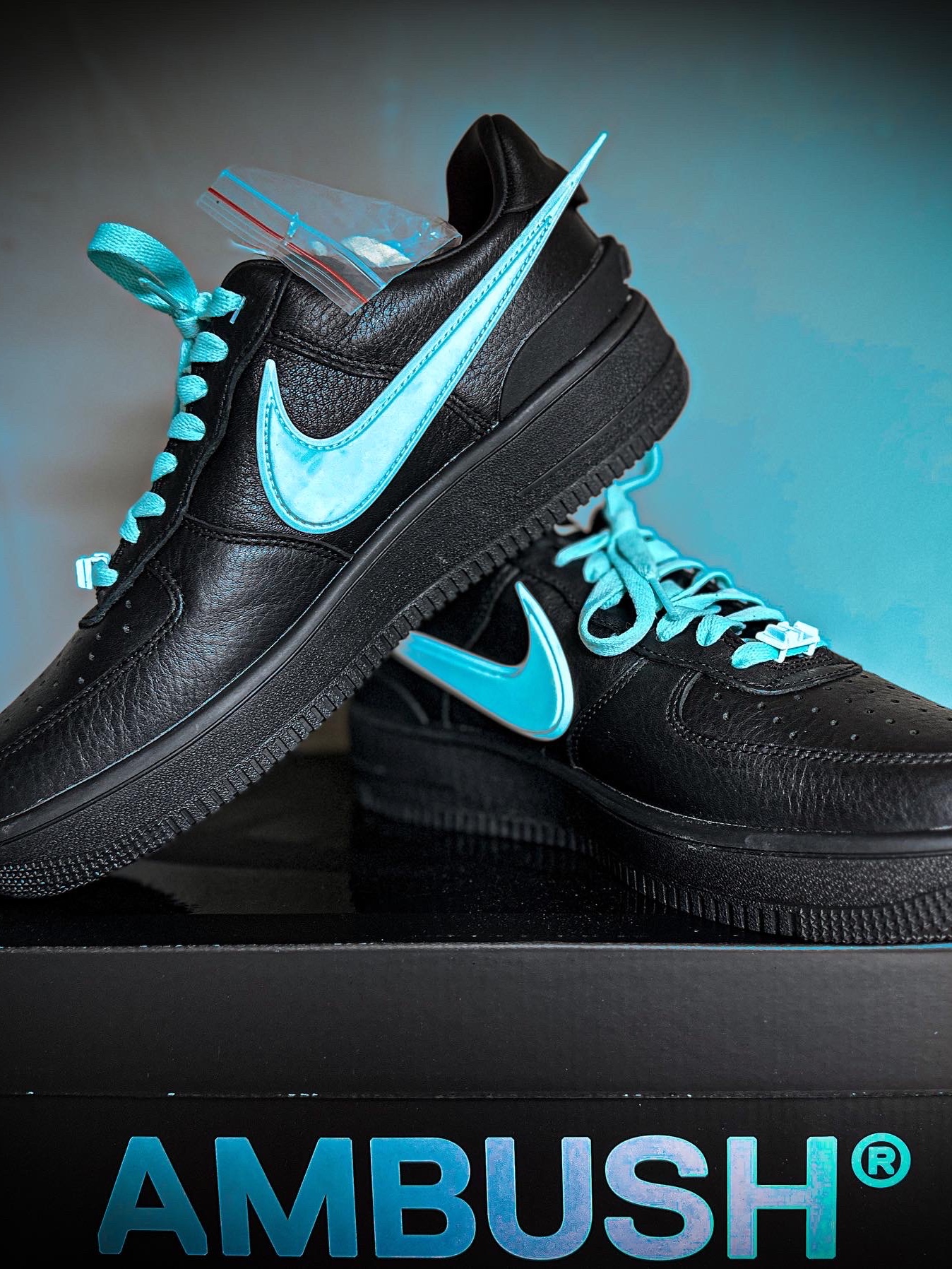 Nike x Ambush Air Force 1 Low SP Black, Nike x Stussy Water Shorts Off Noir 착용 스타일 - 2