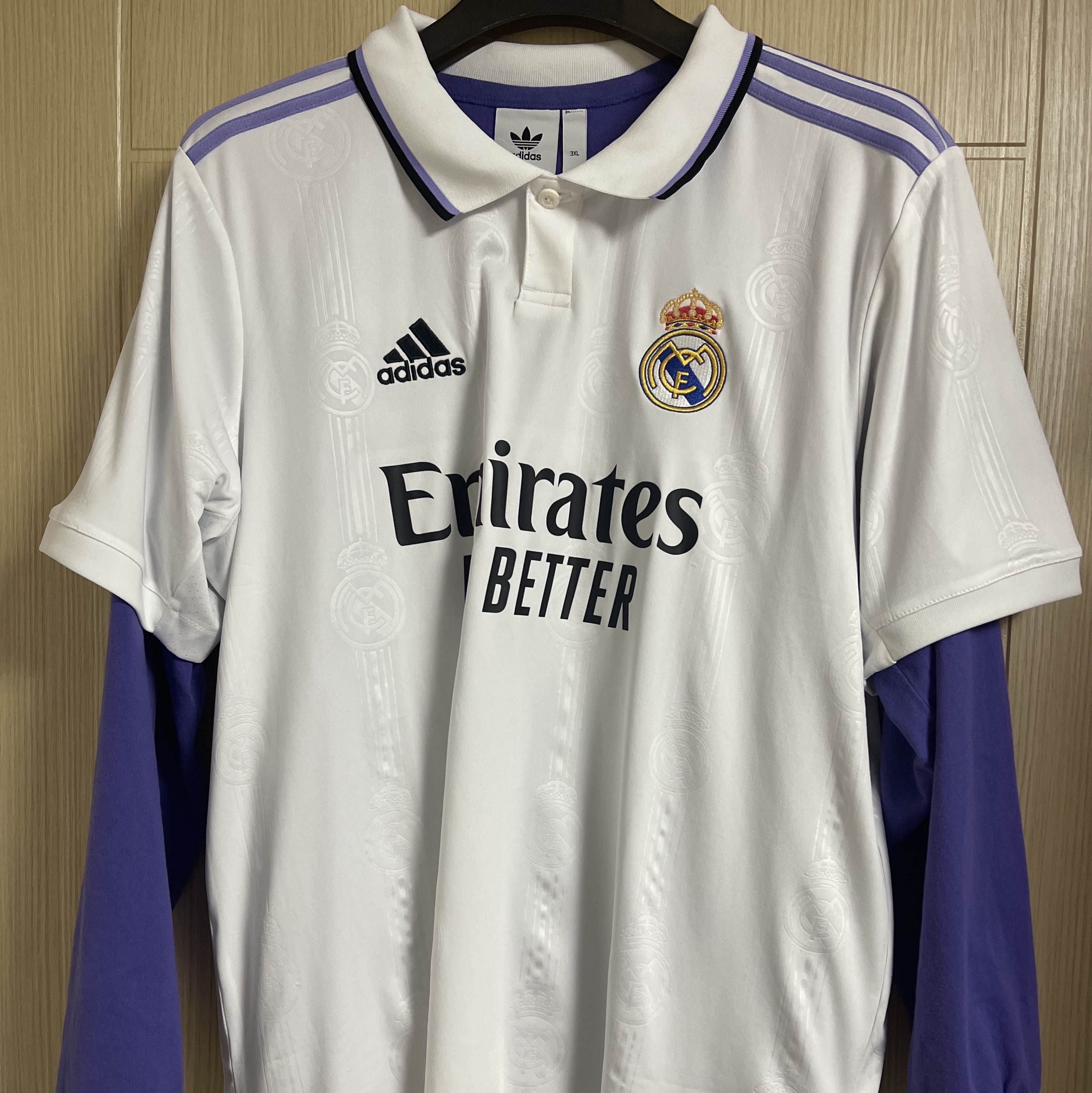 Adidas Real Madrid 2022/23 Home Jersey White - KR Sizing (Non Marking Ver.) 착용 스타일 - 1