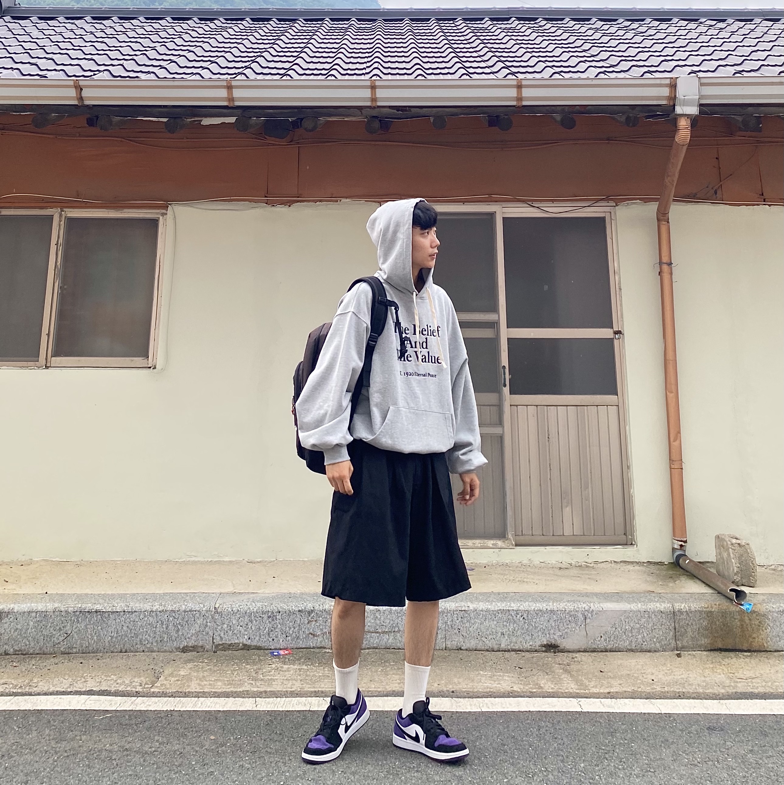 Jordan 1 Low Court Purple 착용 스타일