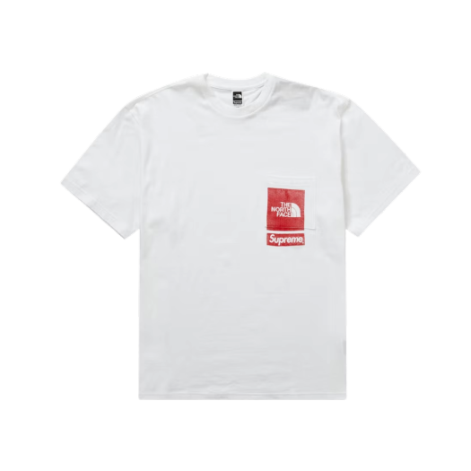 슈프림 x 노스페이스 프린티드 포켓 티셔츠 화이트 - 23SS