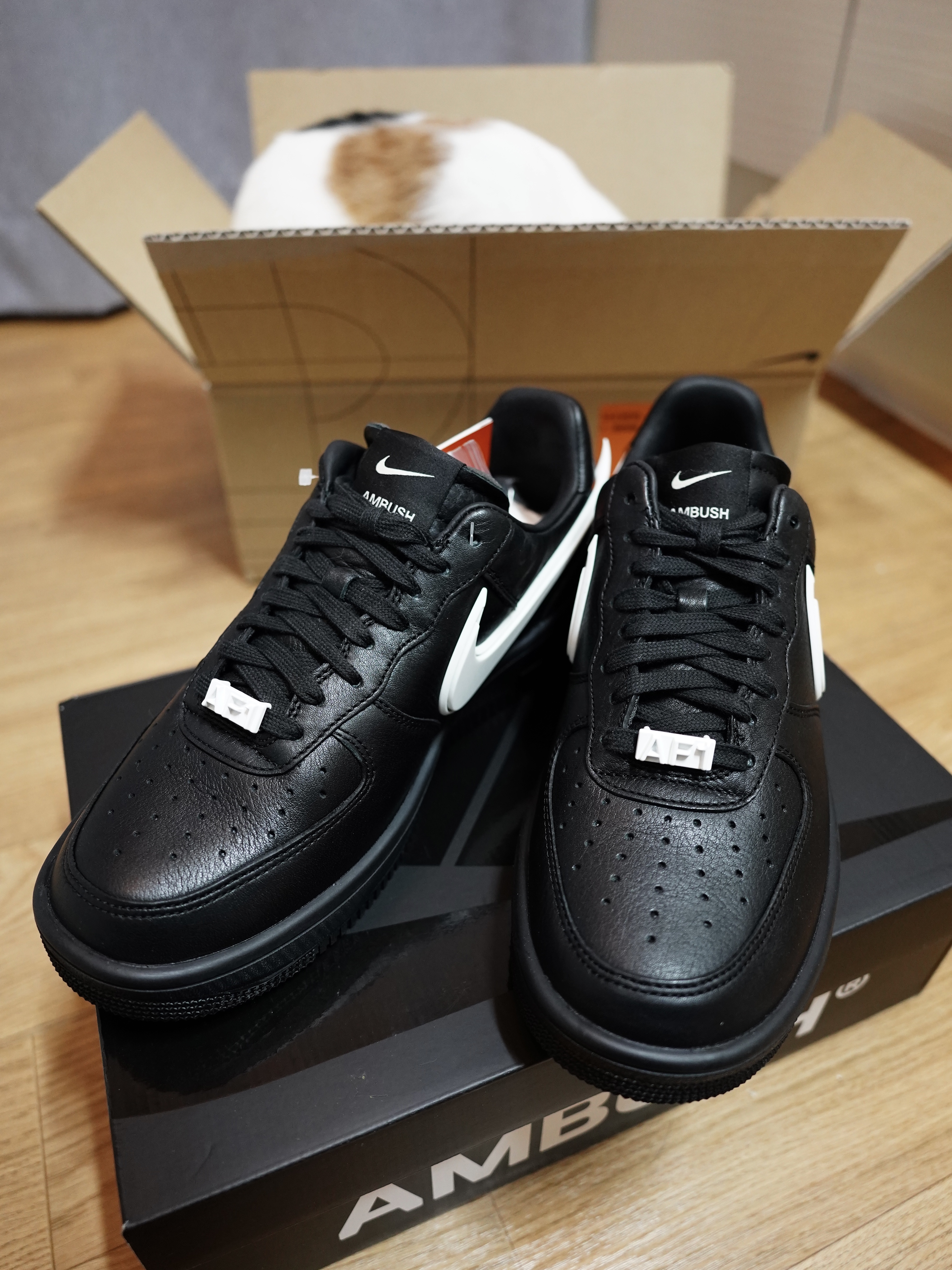 Nike x Ambush Air Force 1 Low SP Black 착용 스타일 - 1