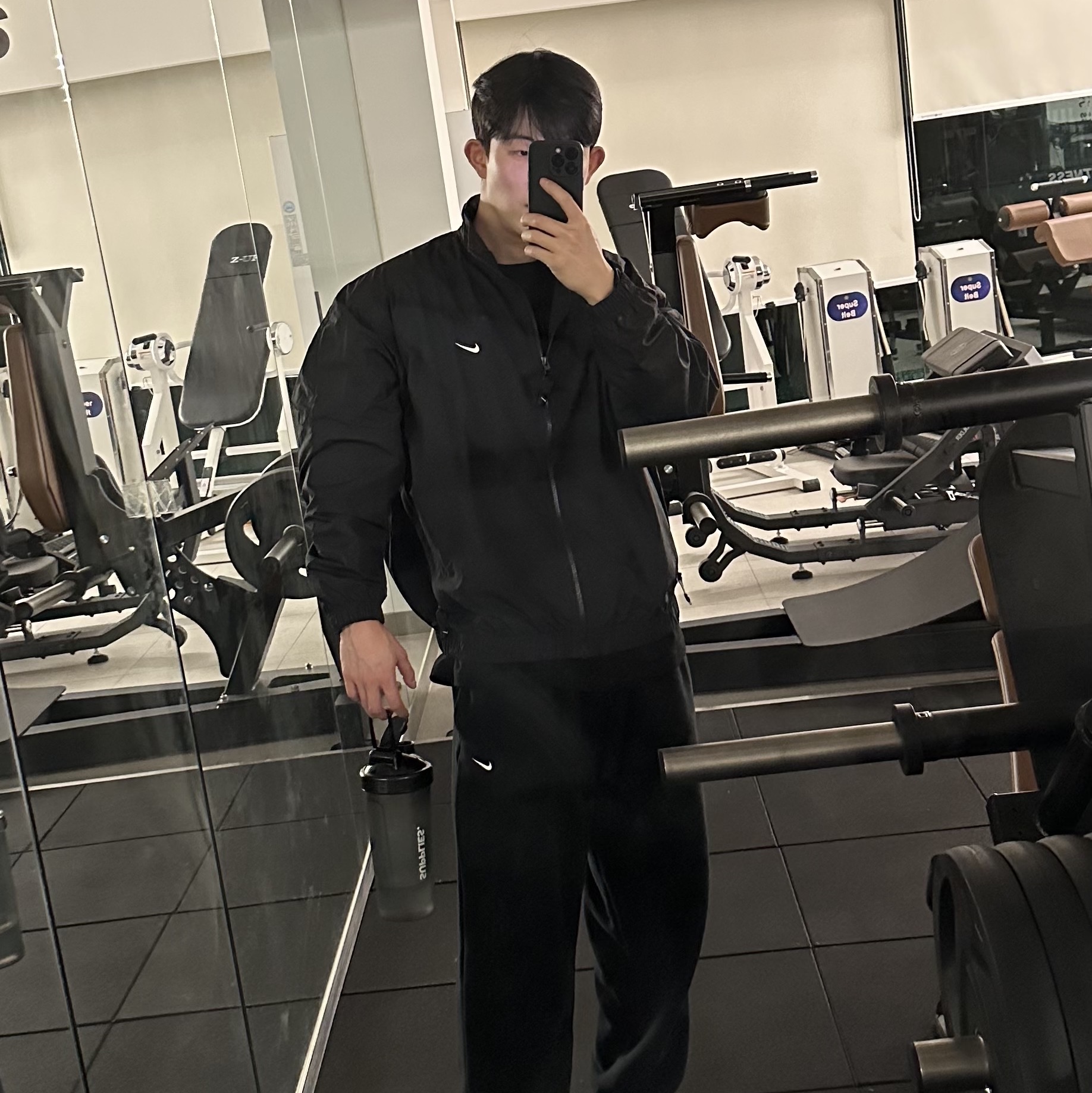 Nike NRG Solo Swoosh Woven Track Jacket Black - Asia 착용 스타일