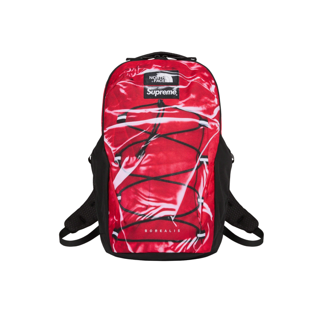 Supreme x The North Face Trompe L'oeil Printed Borealis Backpack Red - 23SS 상세 이미지 1