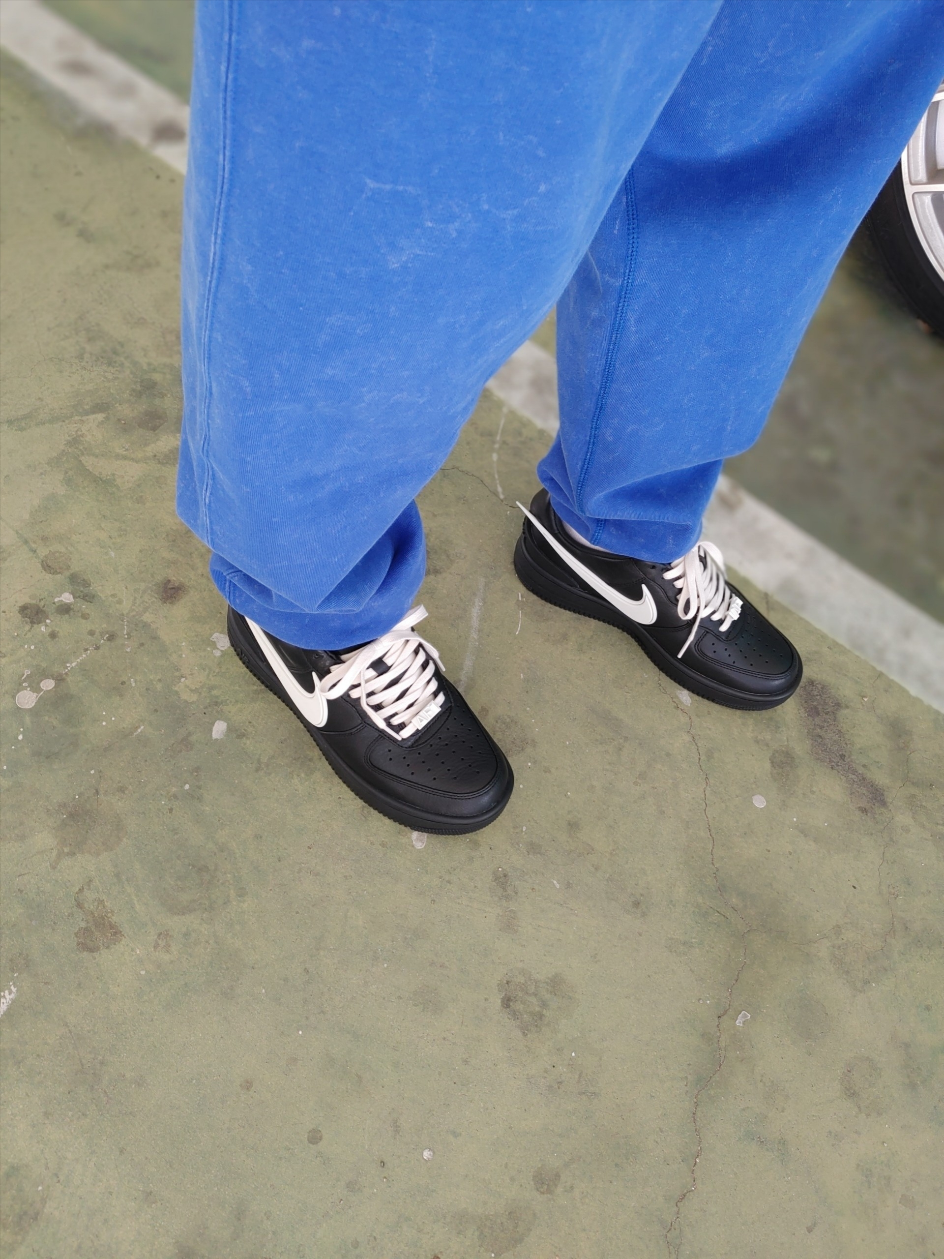 Nike x Ambush Air Force 1 Low SP Black, Nike x Stussy NRG Acid Washed Fleece Pants Game Royal (DR4025-480) 착용 스타일