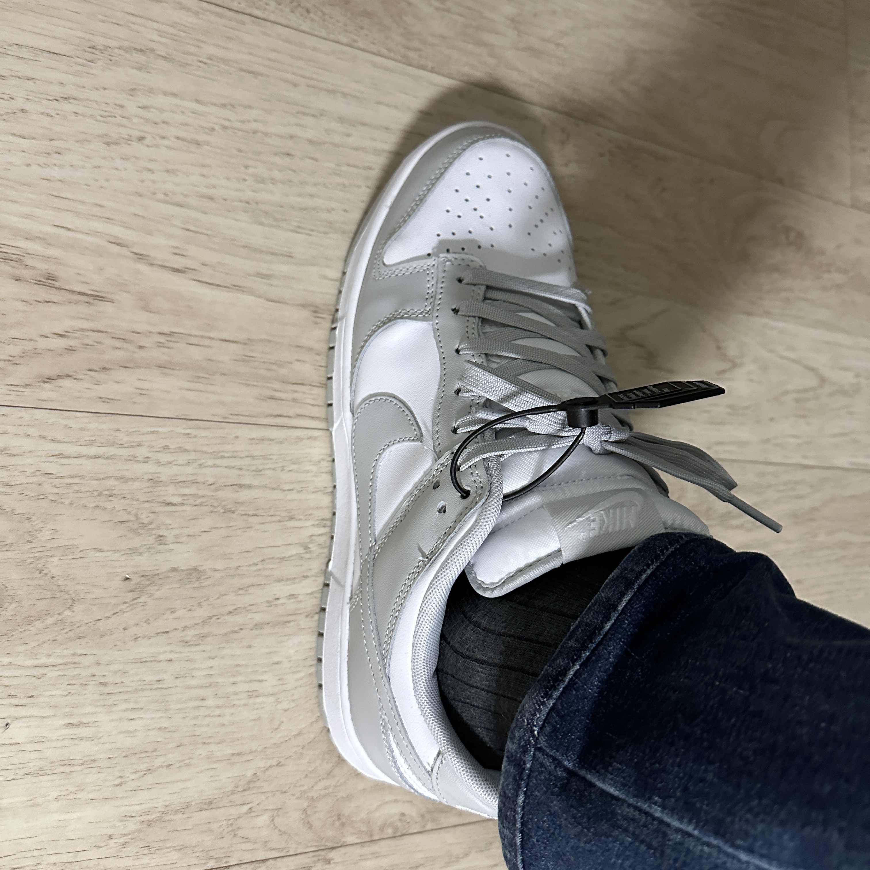 Nike Dunk Low Retro Grey Fog 착용 스타일 - 2