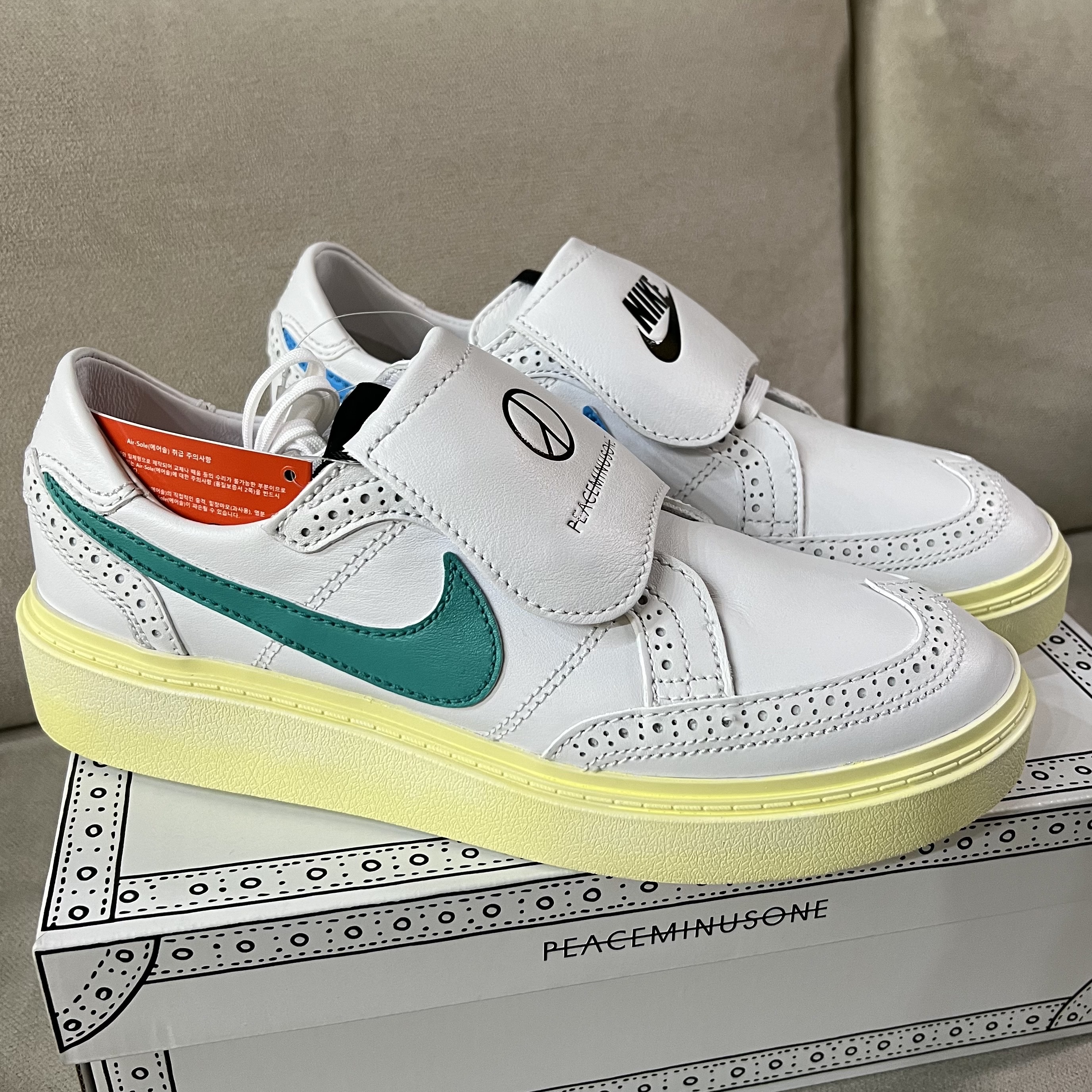 Nike x Peaceminusone Kwondo1 White 착용 스타일 - 1