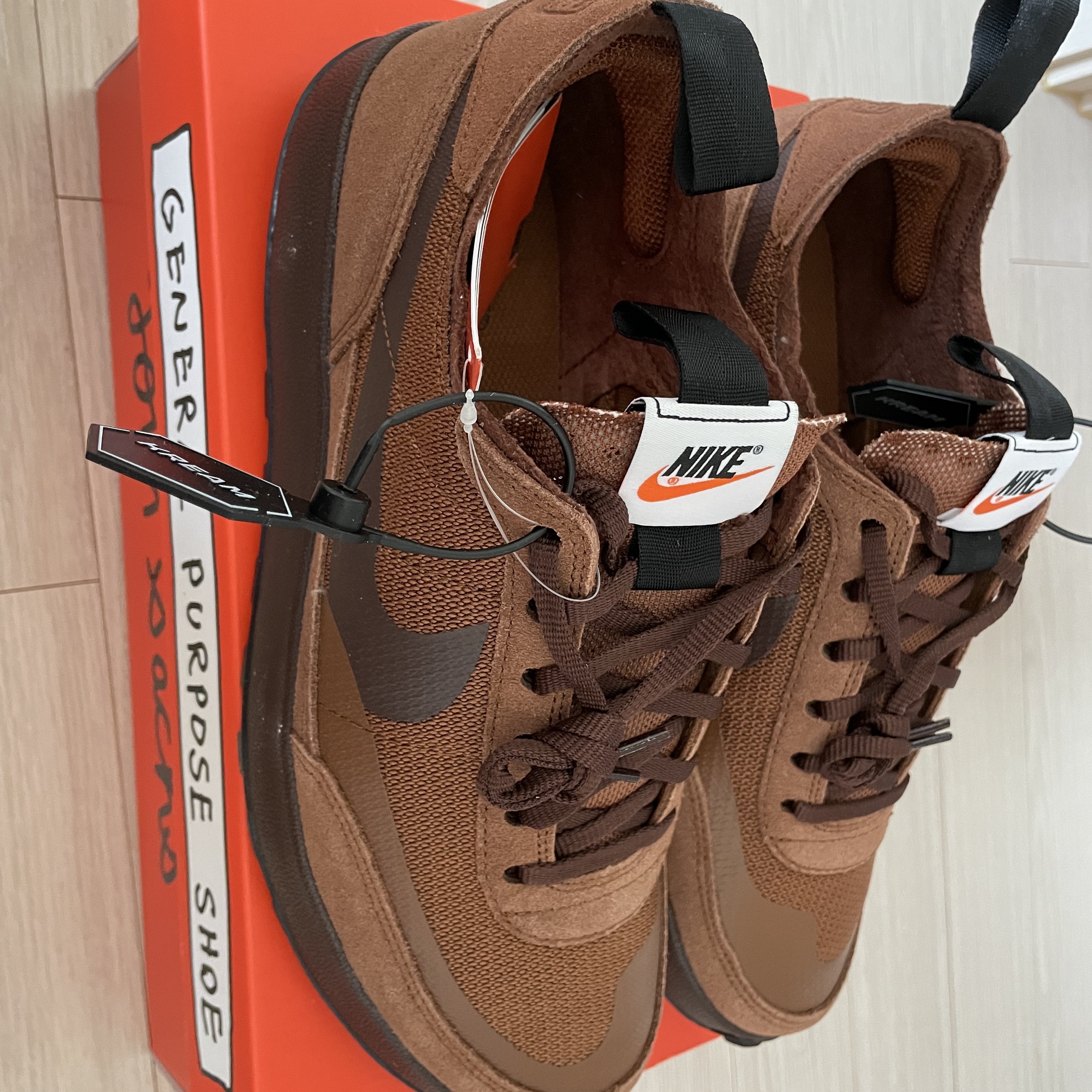 Nike x Tom Sachs General Purpose Shoe Brown 착용 스타일 - 2