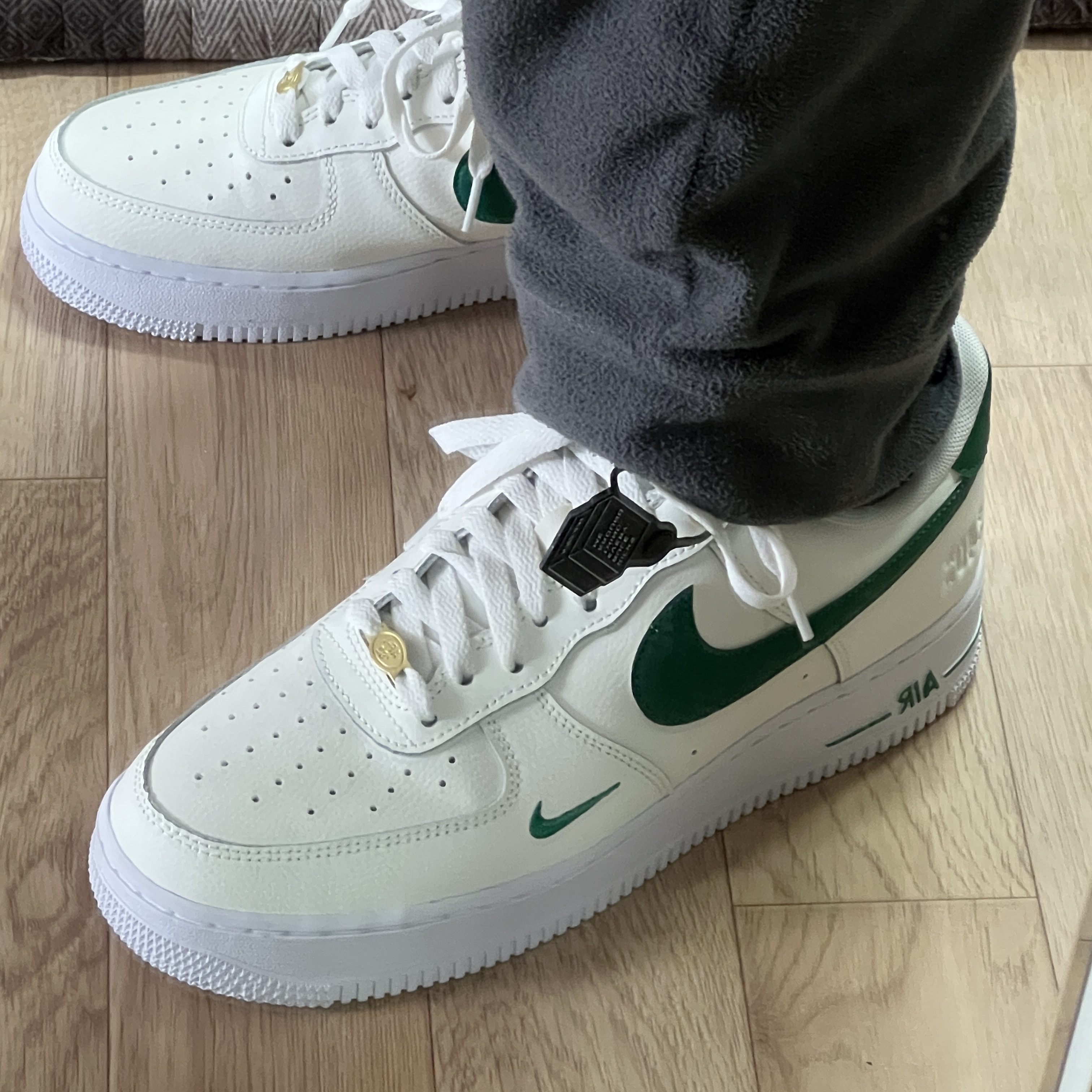 Nike Air Force 1 '07 LV8 40th Anniversary Join Forces Sail Malachite 착용 스타일