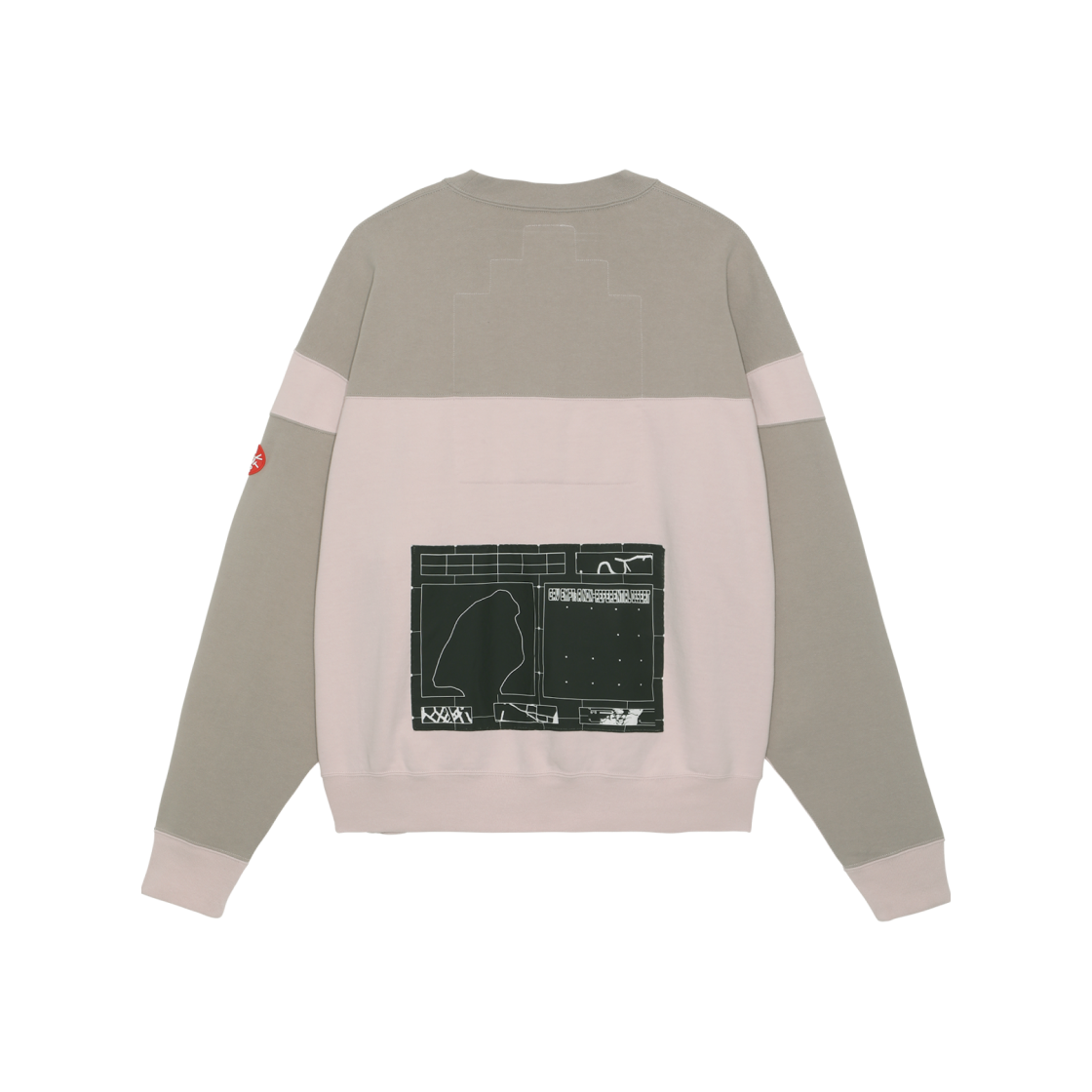 Cav Empt Curved Switch Crew Neck Grey Pink - 23SS 상세 이미지 2