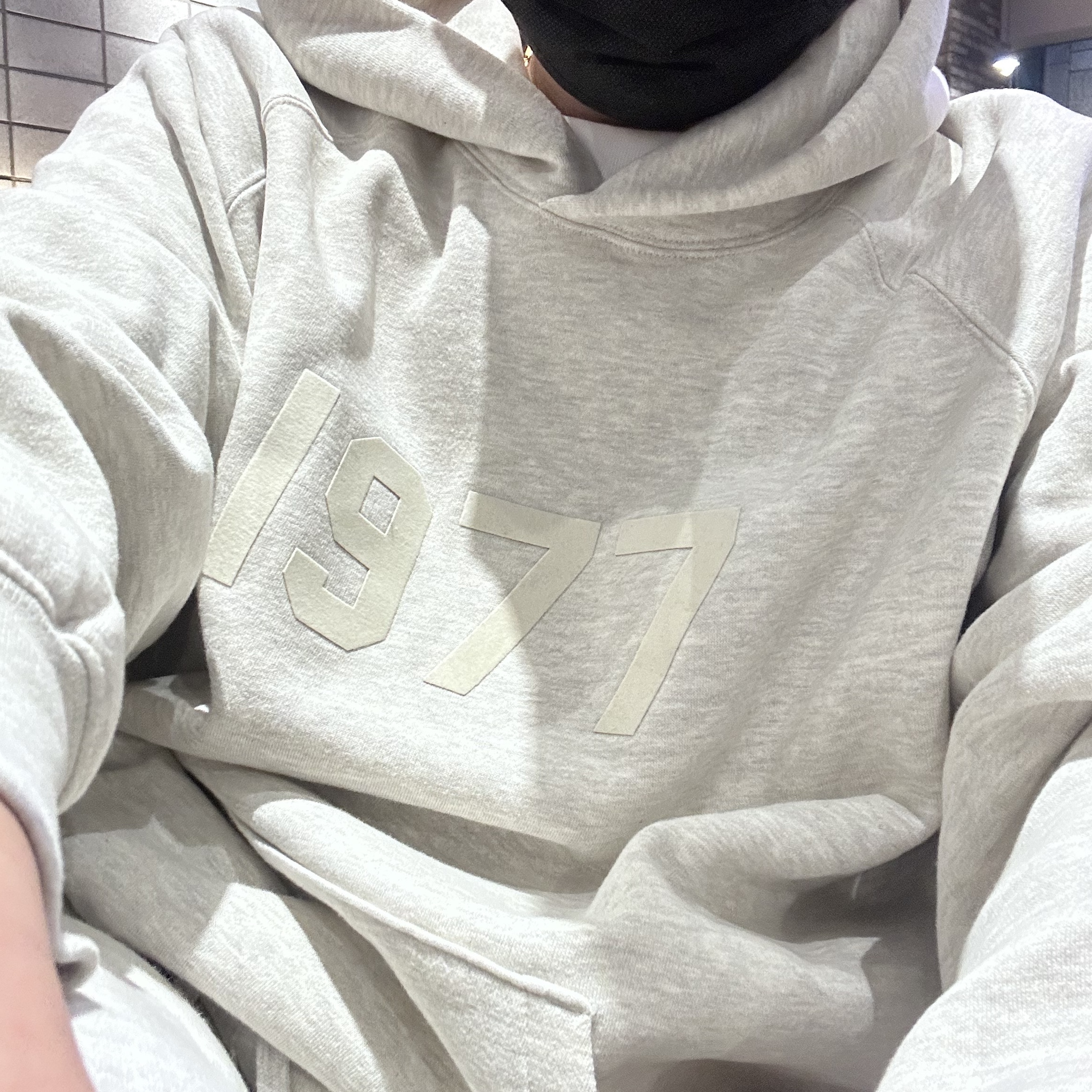 Essentials 1977 Hoodie Light Oatmeal - 22SS 착용 스타일