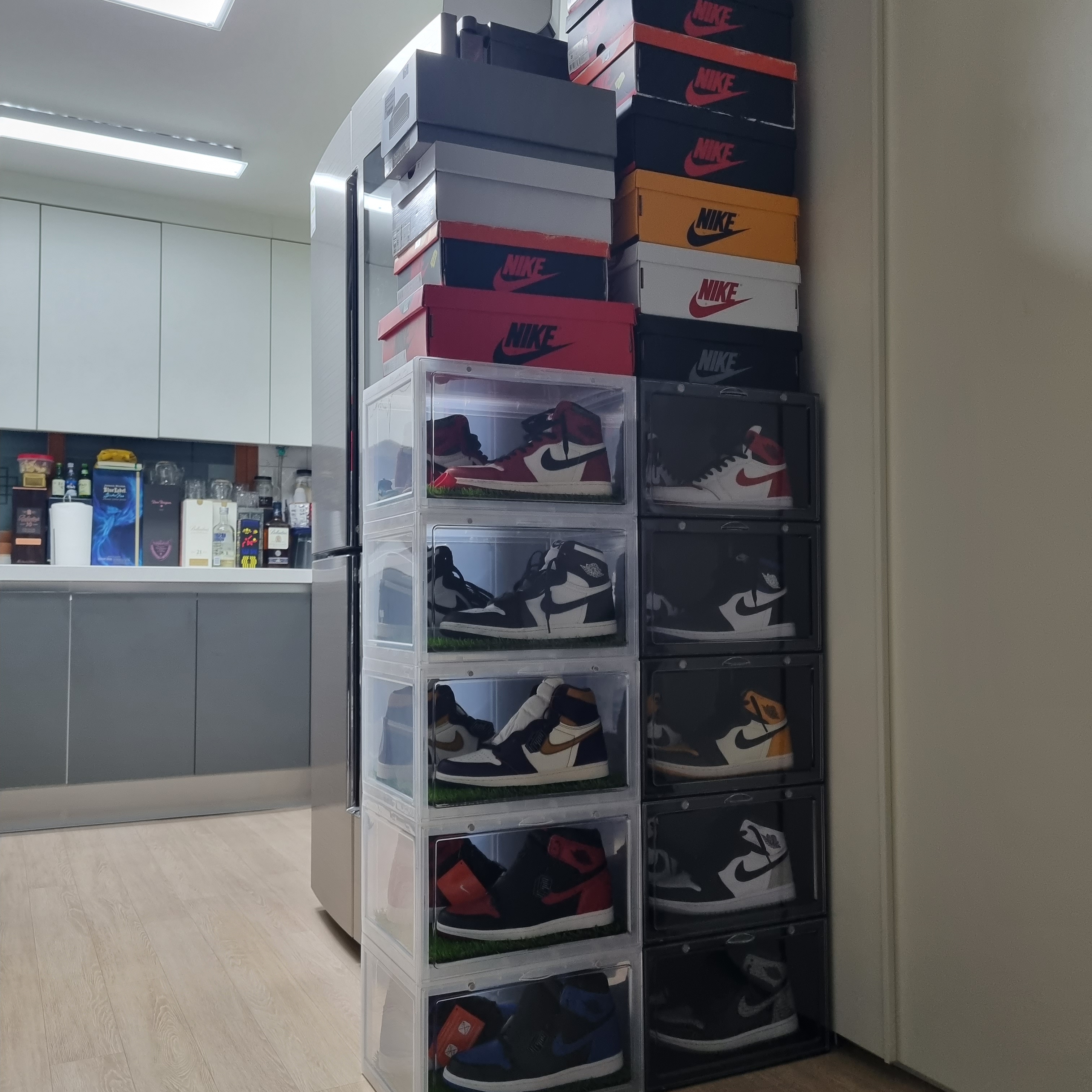Jordan 1 Retro Royal 2017, Jordan 1 Retro High OG Royal Toe 착용 스타일