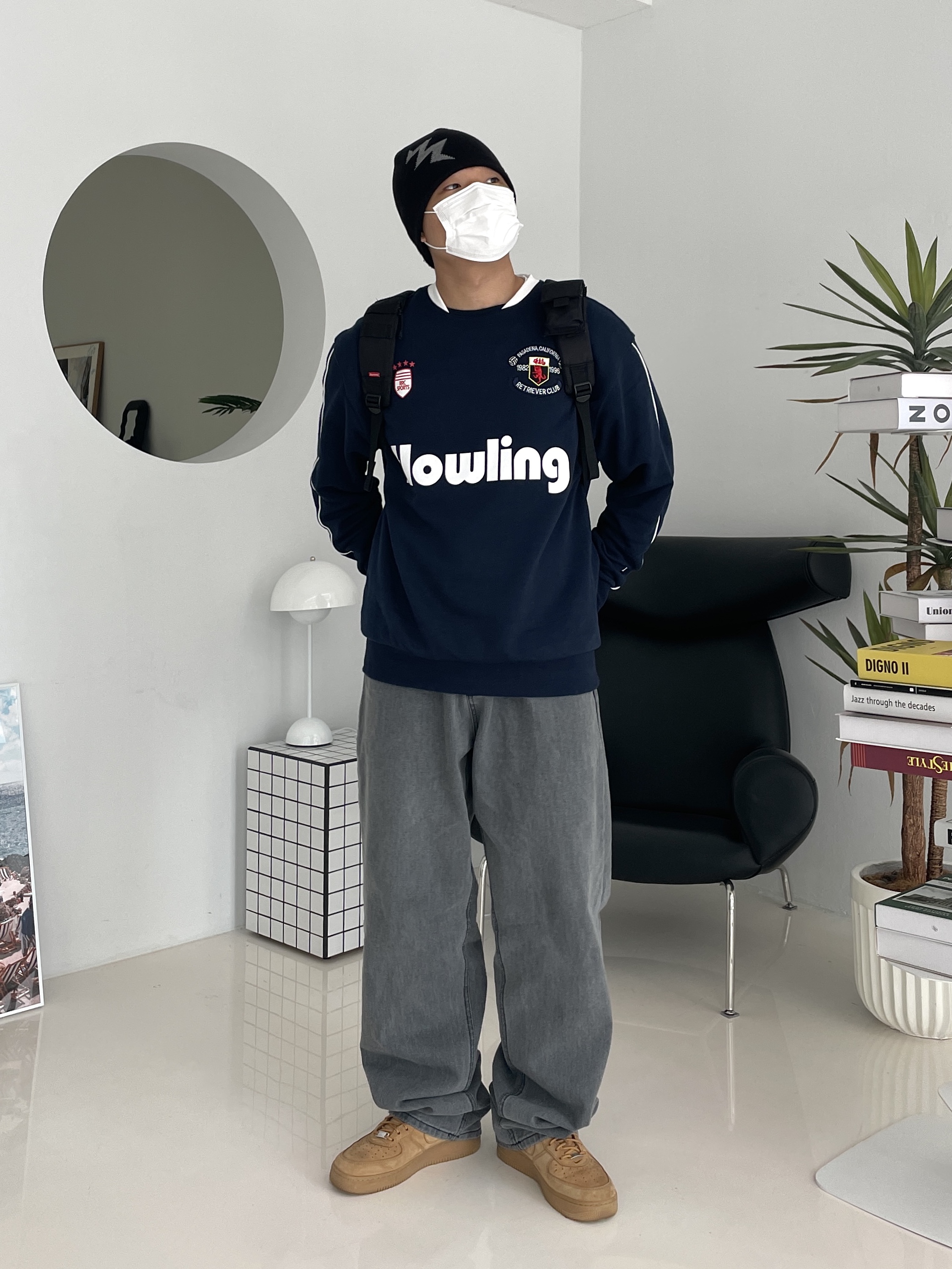 Nike x Supreme Air Force 1 Low Flax 착용 스타일 - 2