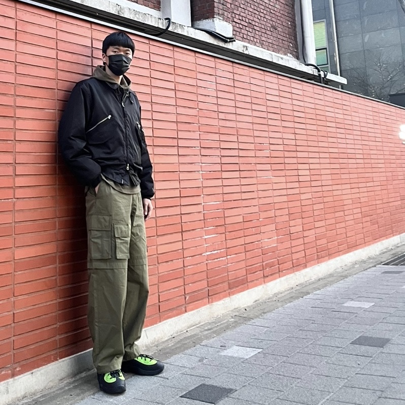 Nike x Stussy Air Penny II Vivid Green and Black 착용 스타일 - 1