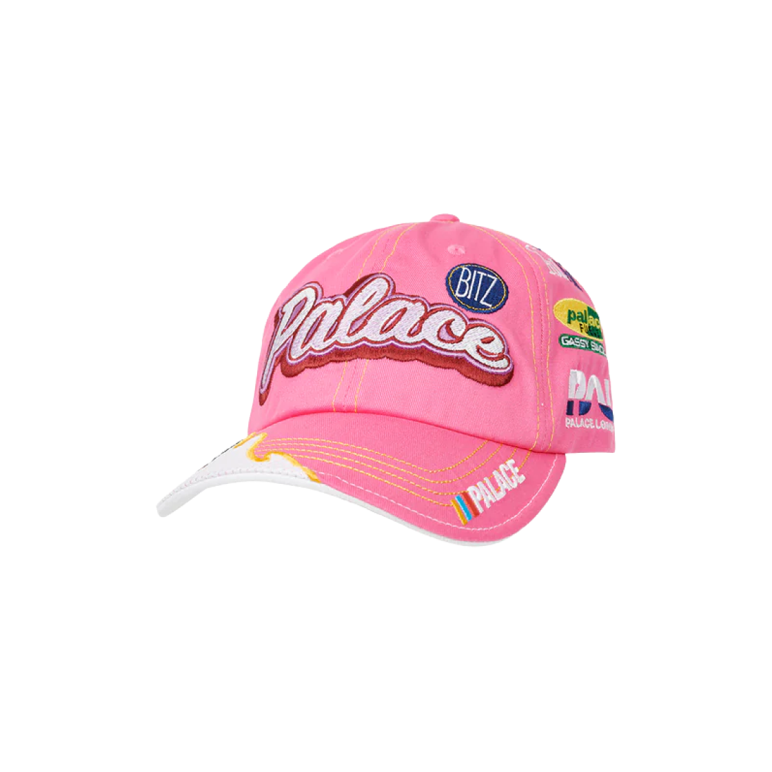 Palace Team Racing 6-Panel Pink - 23SS 상세 이미지 1