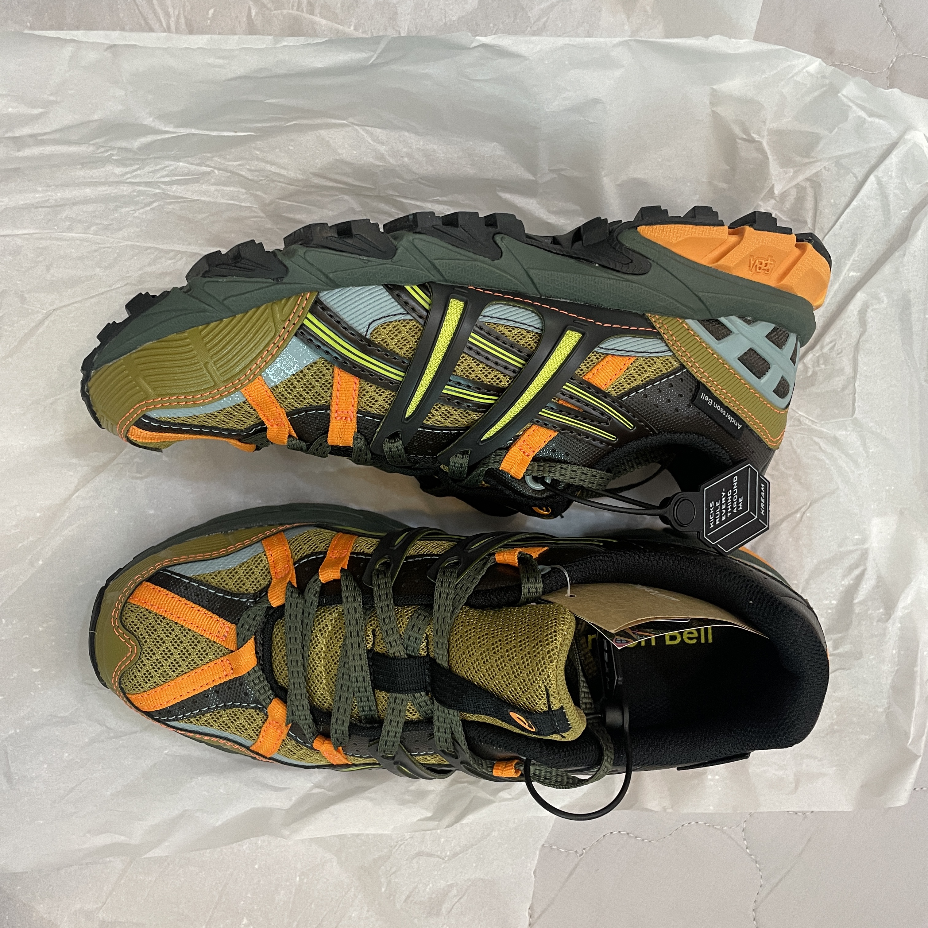 Asics x Andersson Bell Gel-Sonoma 15-50 Olive Oil Dark Brown 착용 스타일 - 1