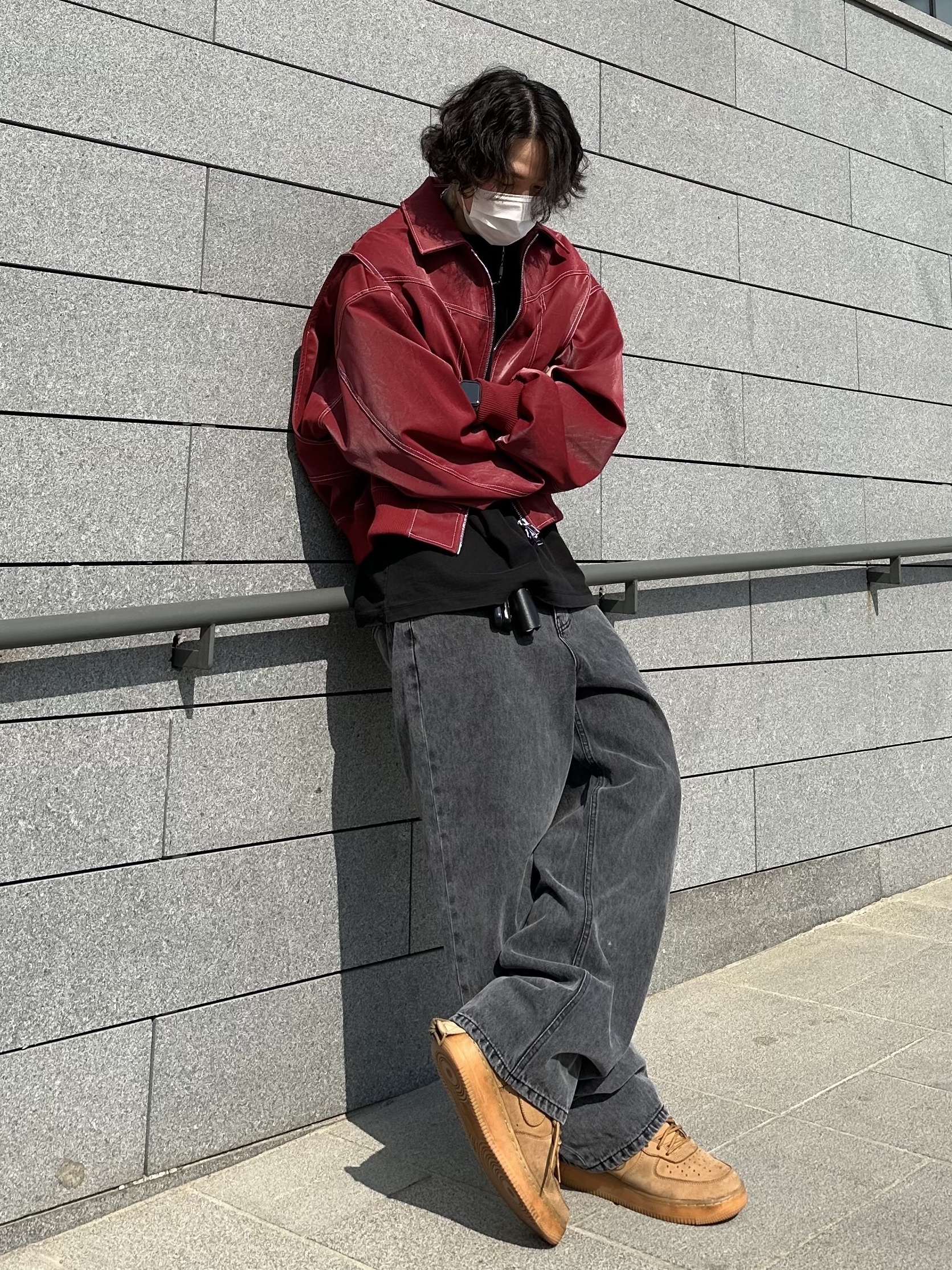 Nike Air Force 1 High '07 LV8 WB Flax 착용 스타일 - 1