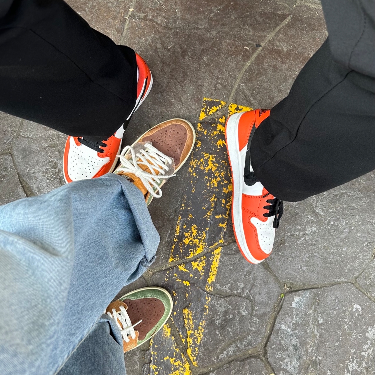 Jordan 1 x Zion Williamson Retro Low OG Flax and Oil Green, Jordan 1 Low OG Starfish 착용 스타일