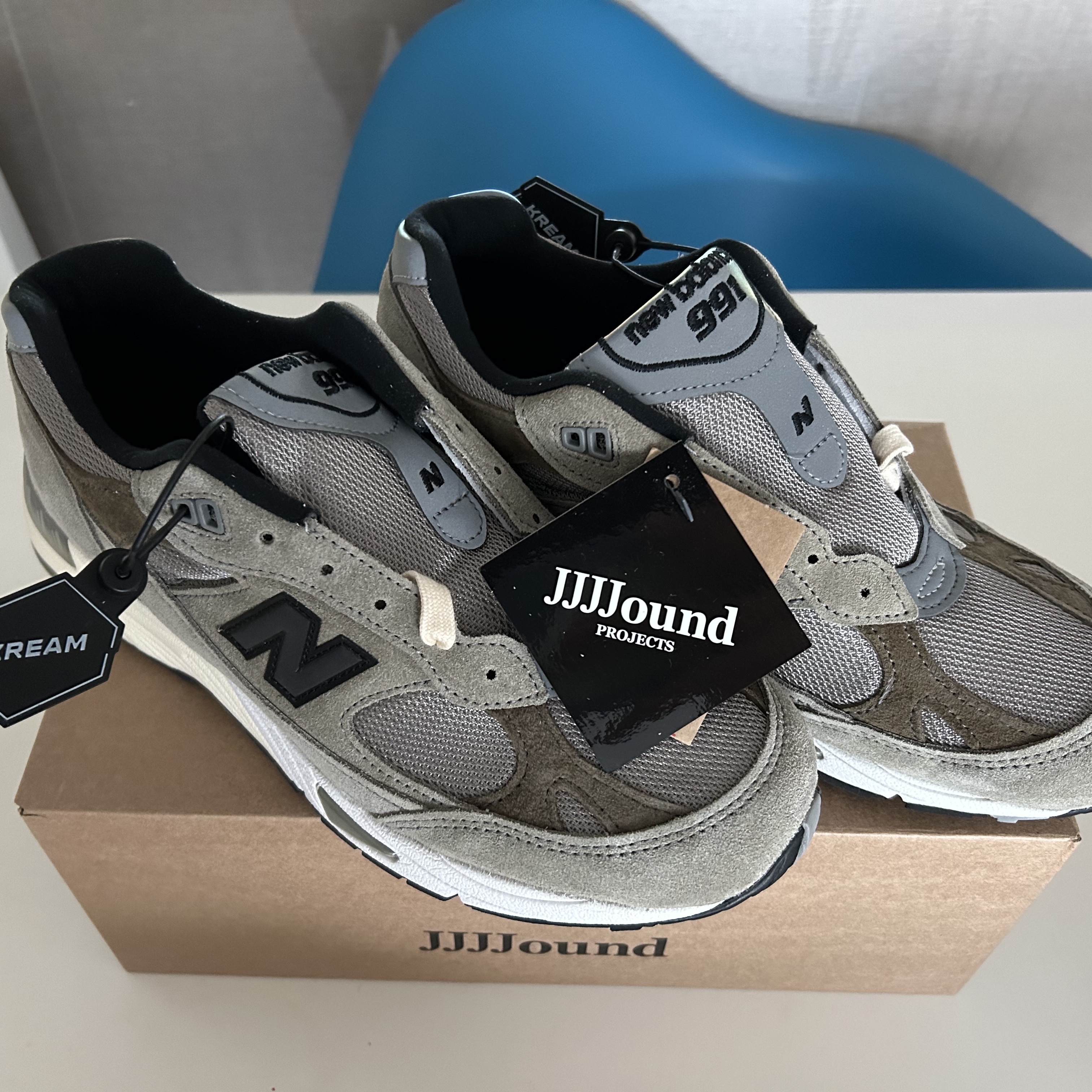 New Balance x JJJJound 991 Made in UK Grey 착용 스타일