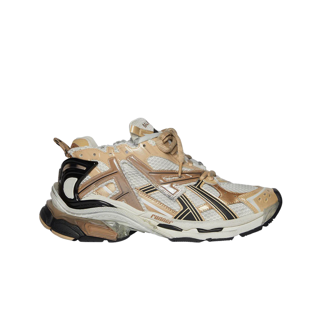 발렌시아가 러너 스니커즈 베이지 블랙 화이트