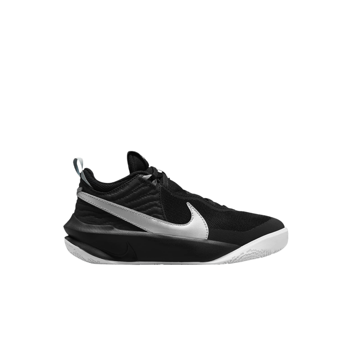 (GS) 나이키 팀 허슬 D 10 블랙 메탈릭 실버((GS) Nike Team Hustle D 10 Black Metallic Silver) - 1