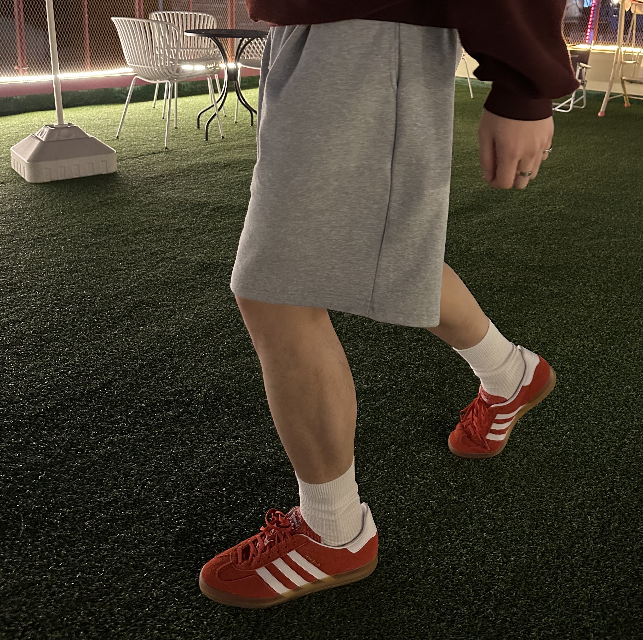 (W) Adidas Gazelle Indoor Bold Orange Cloud White 착용 스타일 - 3