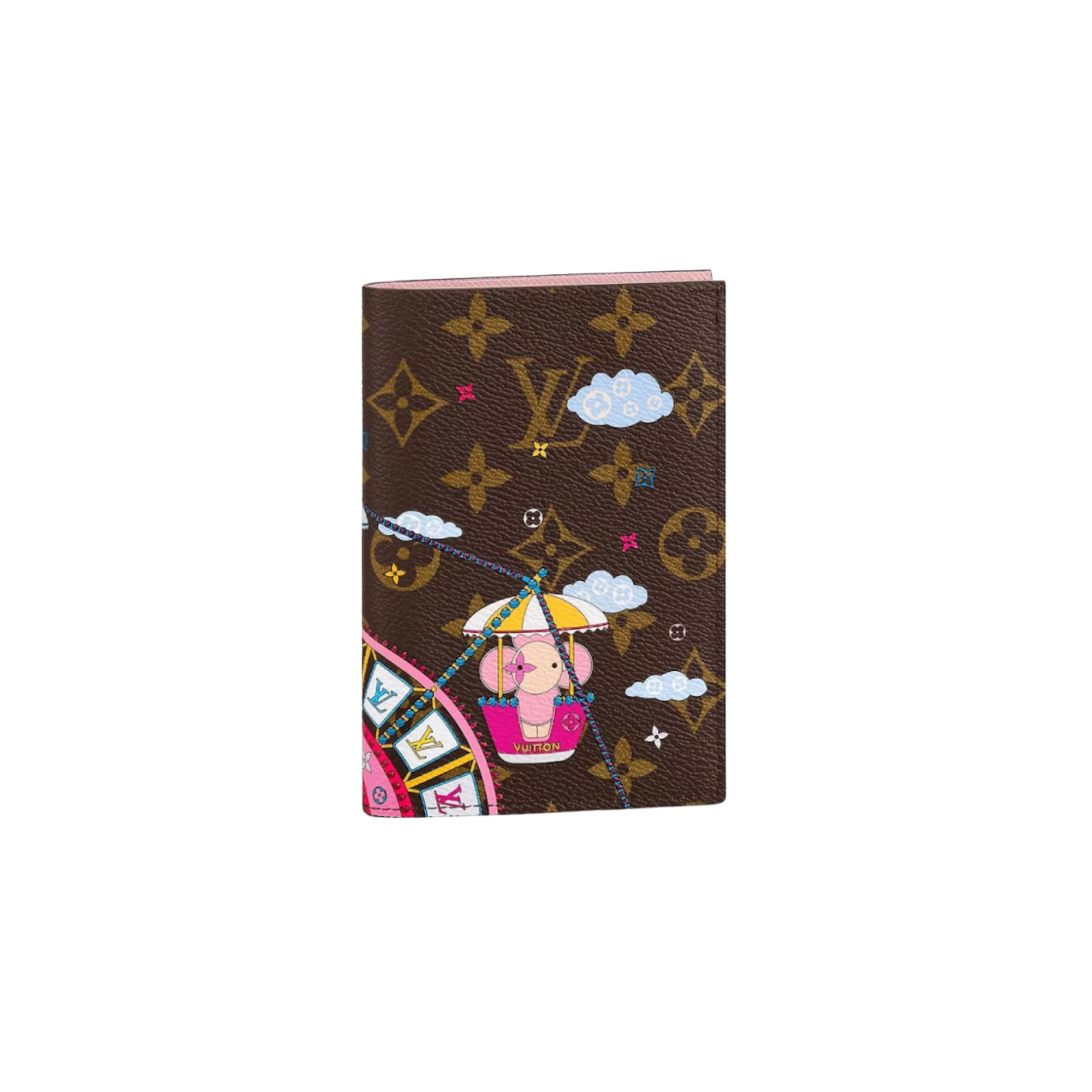 Louis Vuitton Vivienne Holiday Passport Cover Monogram Rose Ballerine Pink 상세 이미지 1