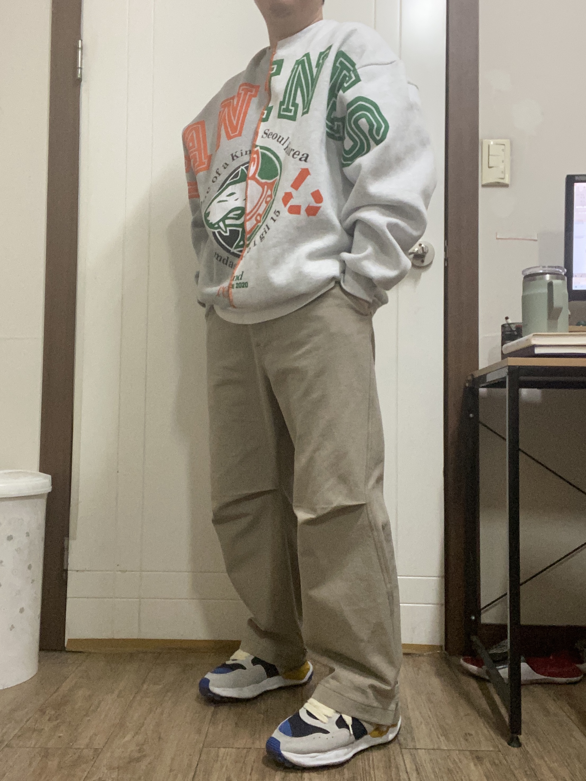 Maison Mihara Yasuhiro x Nigel Cabourn FR Army Sneakers Navy 착용 스타일 - 3