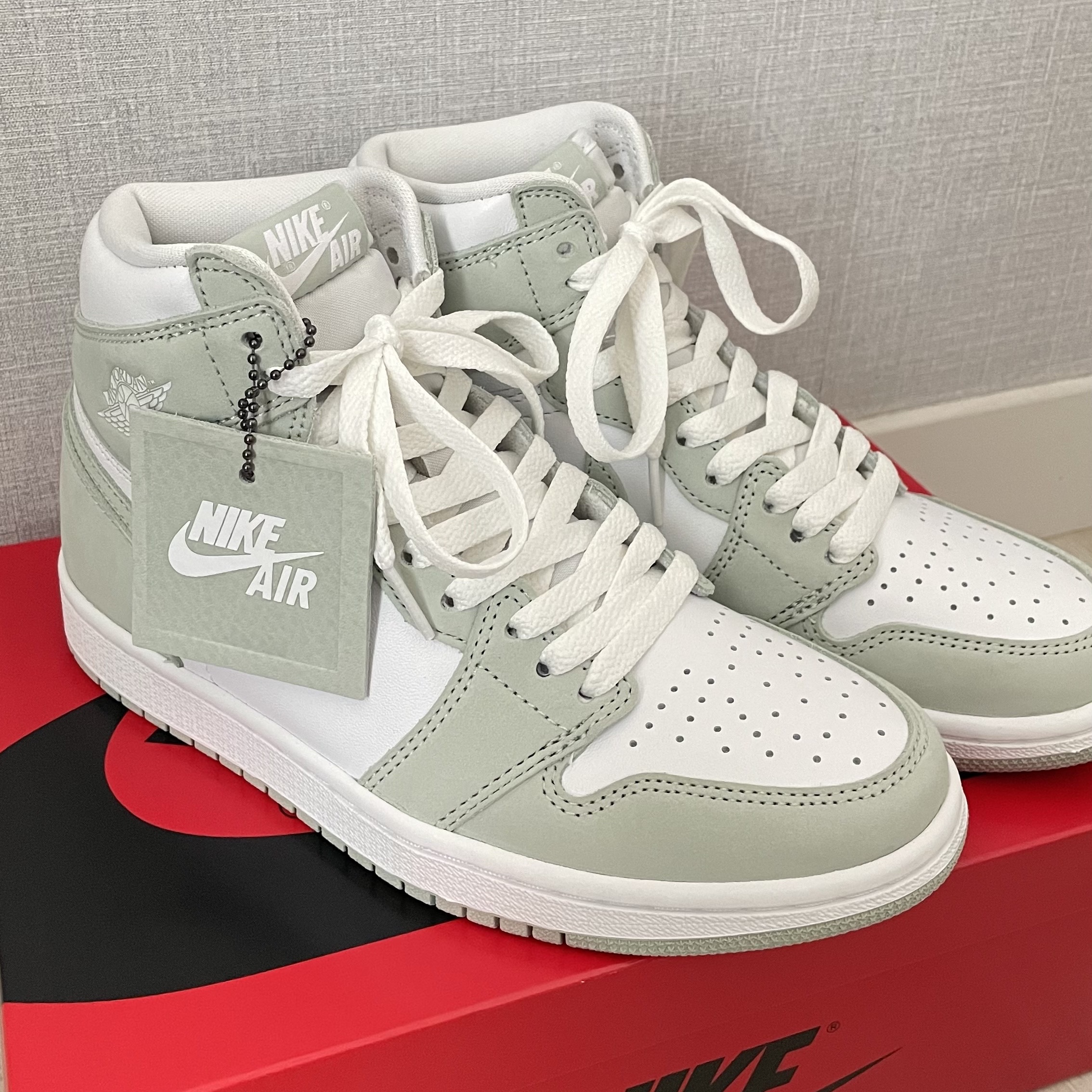 (W) Jordan 1 Retro High OG Seafoam 착용 스타일