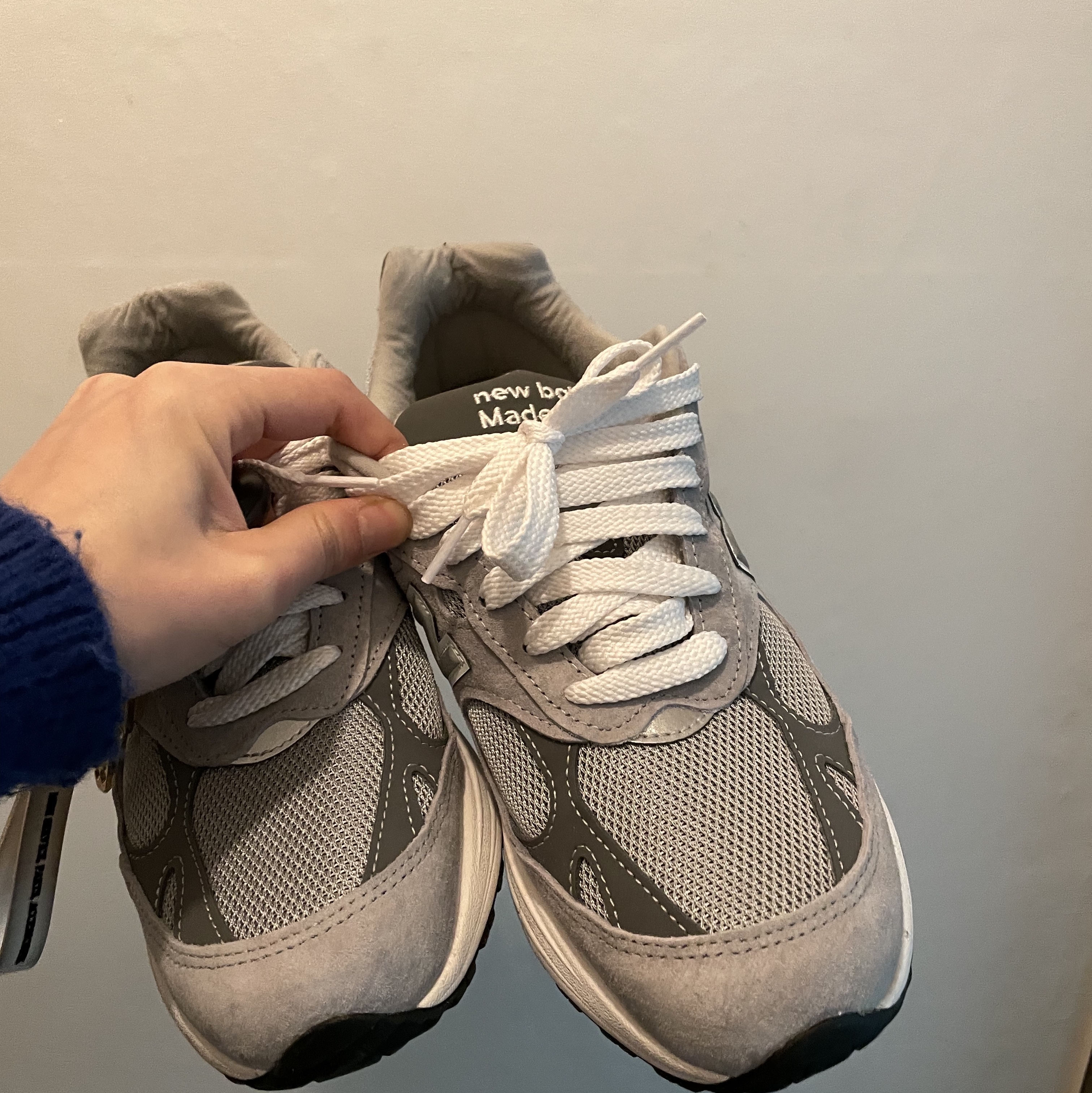 New Balance 993 Made in USA Grey - D Standard 착용 스타일 - 2