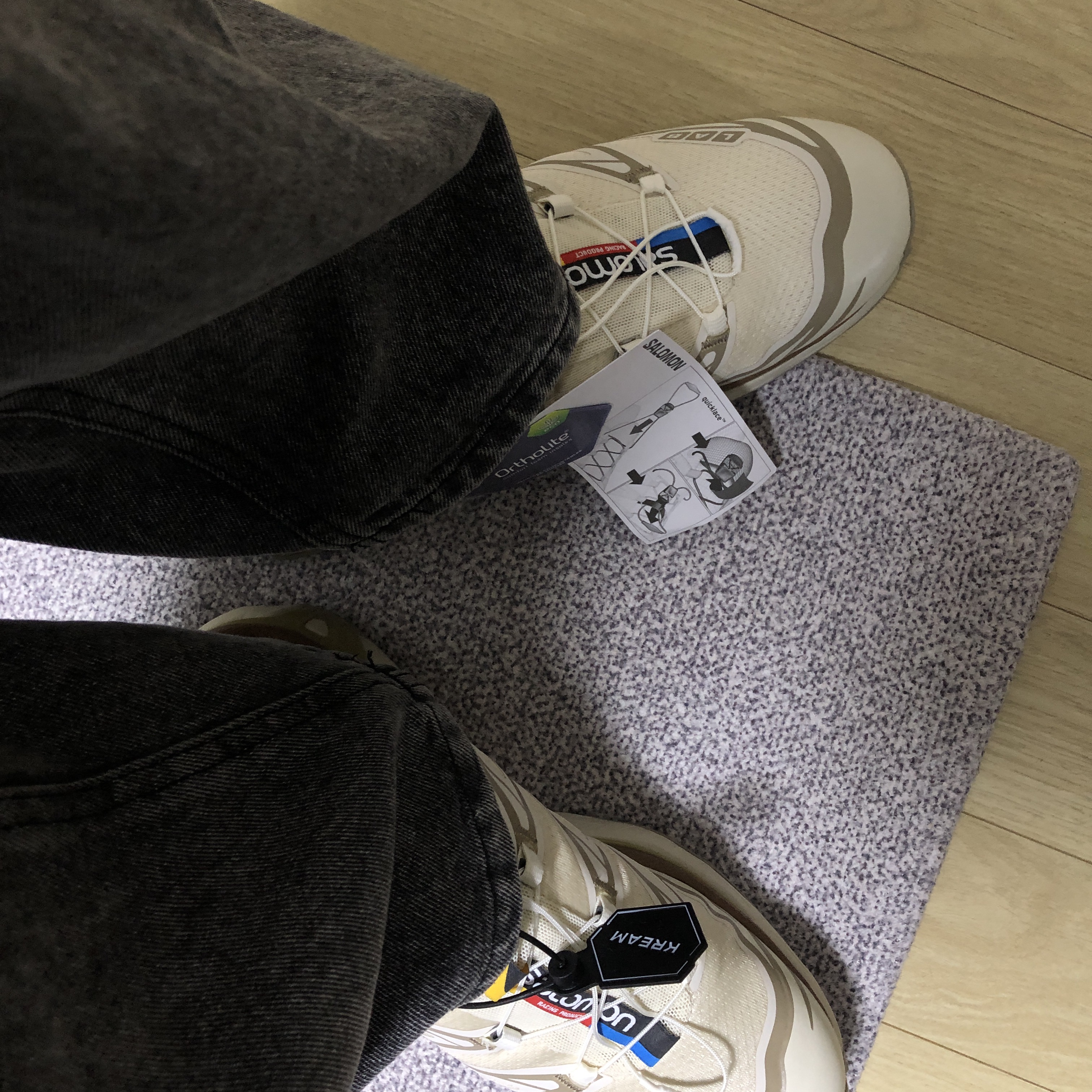 Salomon XT-6 Turtledove 착용 스타일