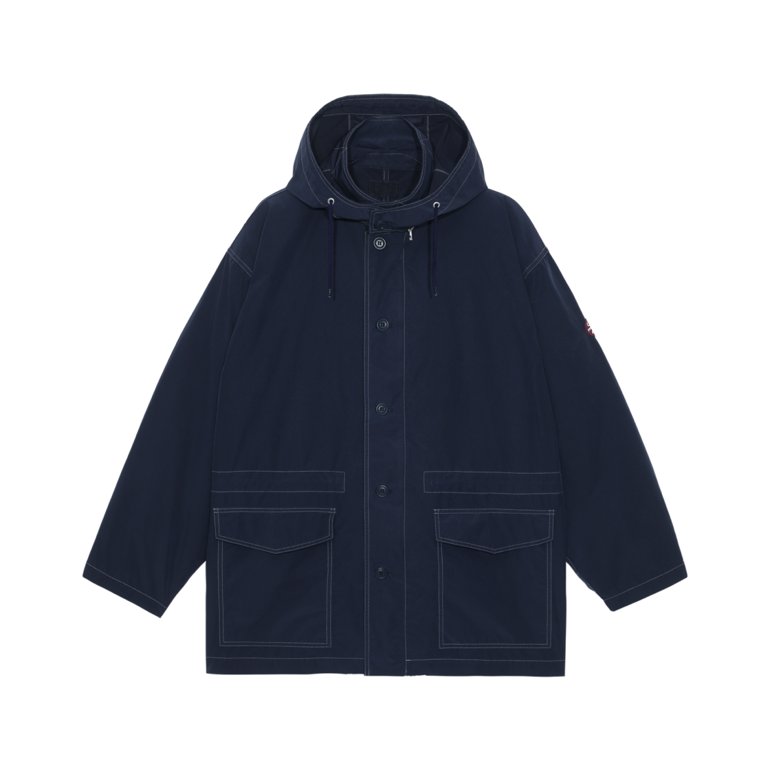 Cav Empt Overdye Detach Hood Coat Navy - 23SS 상세 이미지 1