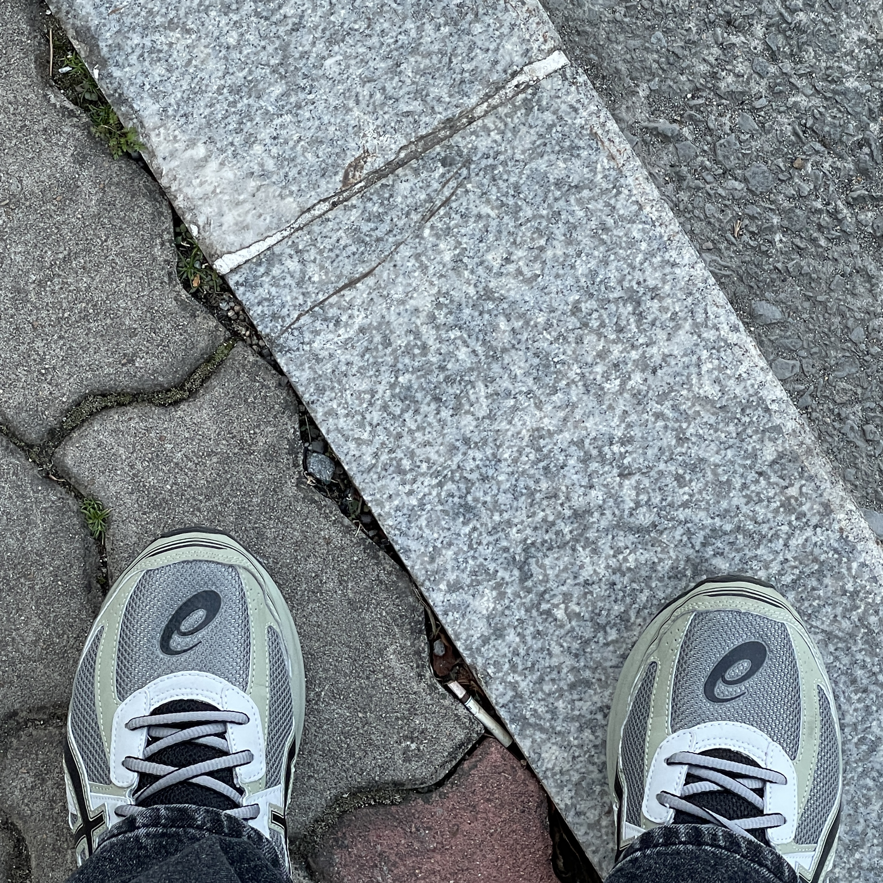 Asics Jog 100 S Sheet Rock - 2E Wide 착용 스타일