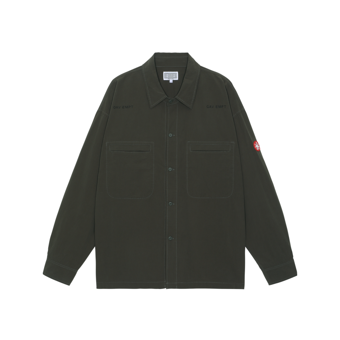 Cav Empt Cotton Casual Shirt Green - 23SS 상세 이미지 1