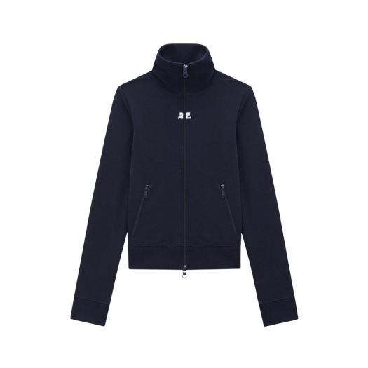 (W) Courreges Jersey Jogging Jacket Navy