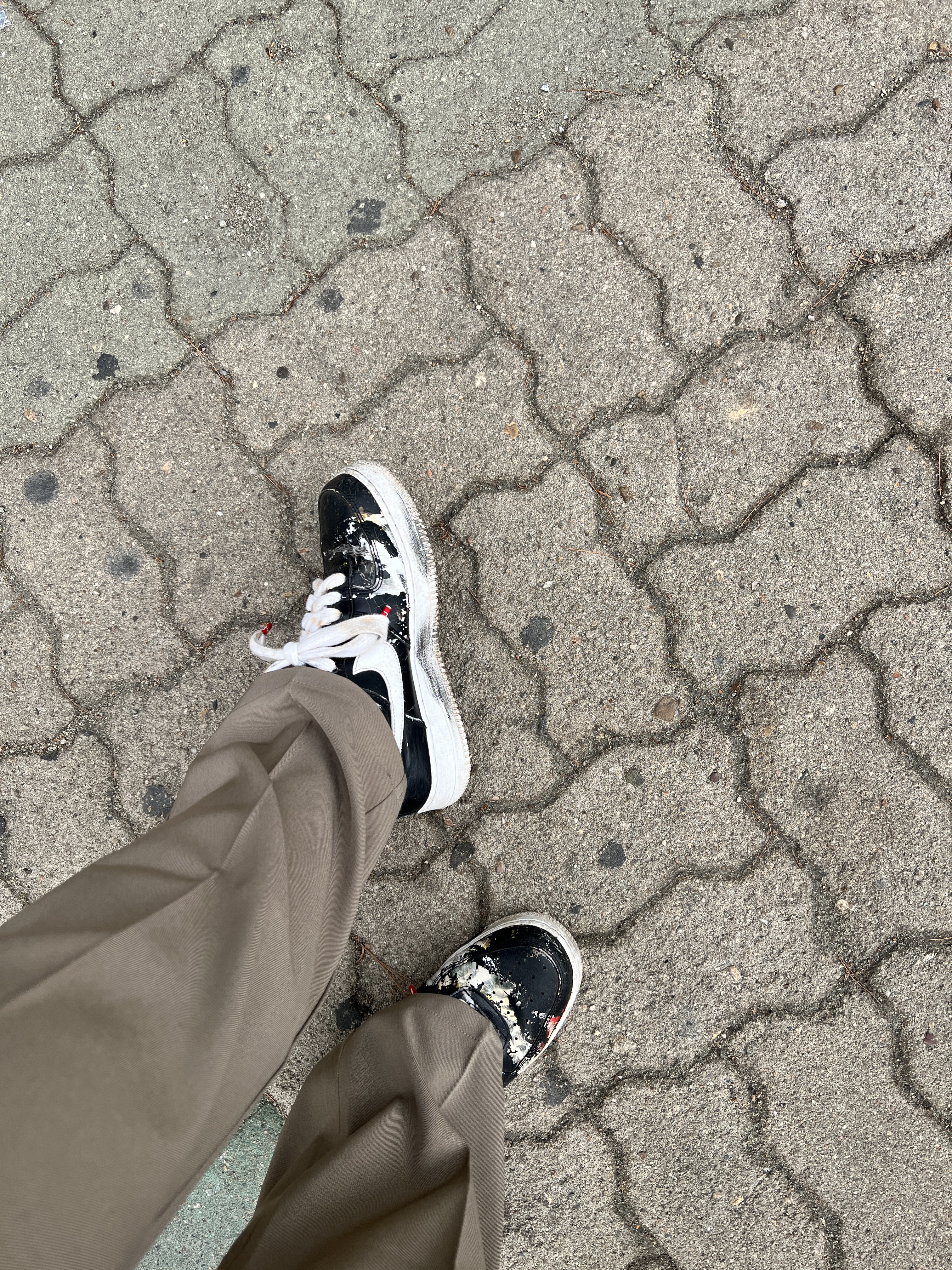 Nike x Peaceminusone Air Force 1 Low Para-Noise 착용 스타일