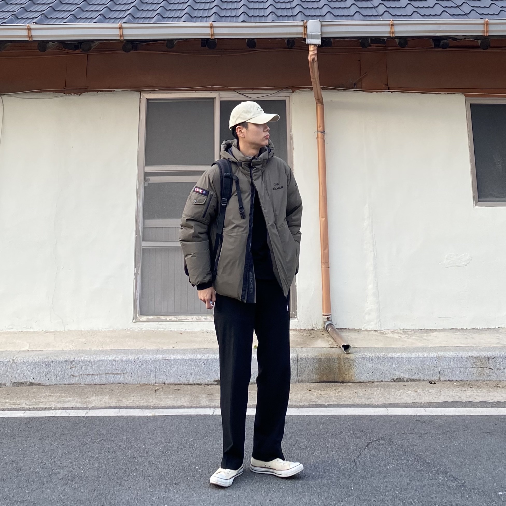 Converse Chuck Taylor All Star Hi Natural White 착용 스타일