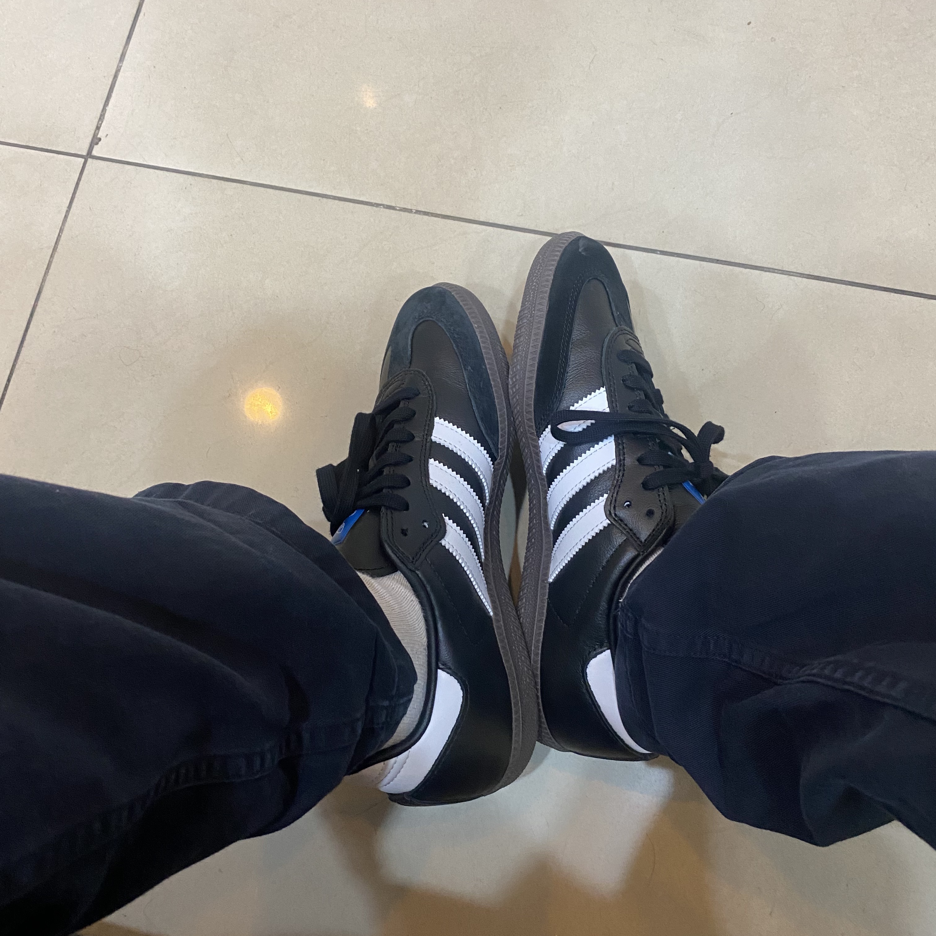 Adidas Samba ADV Black 착용 스타일