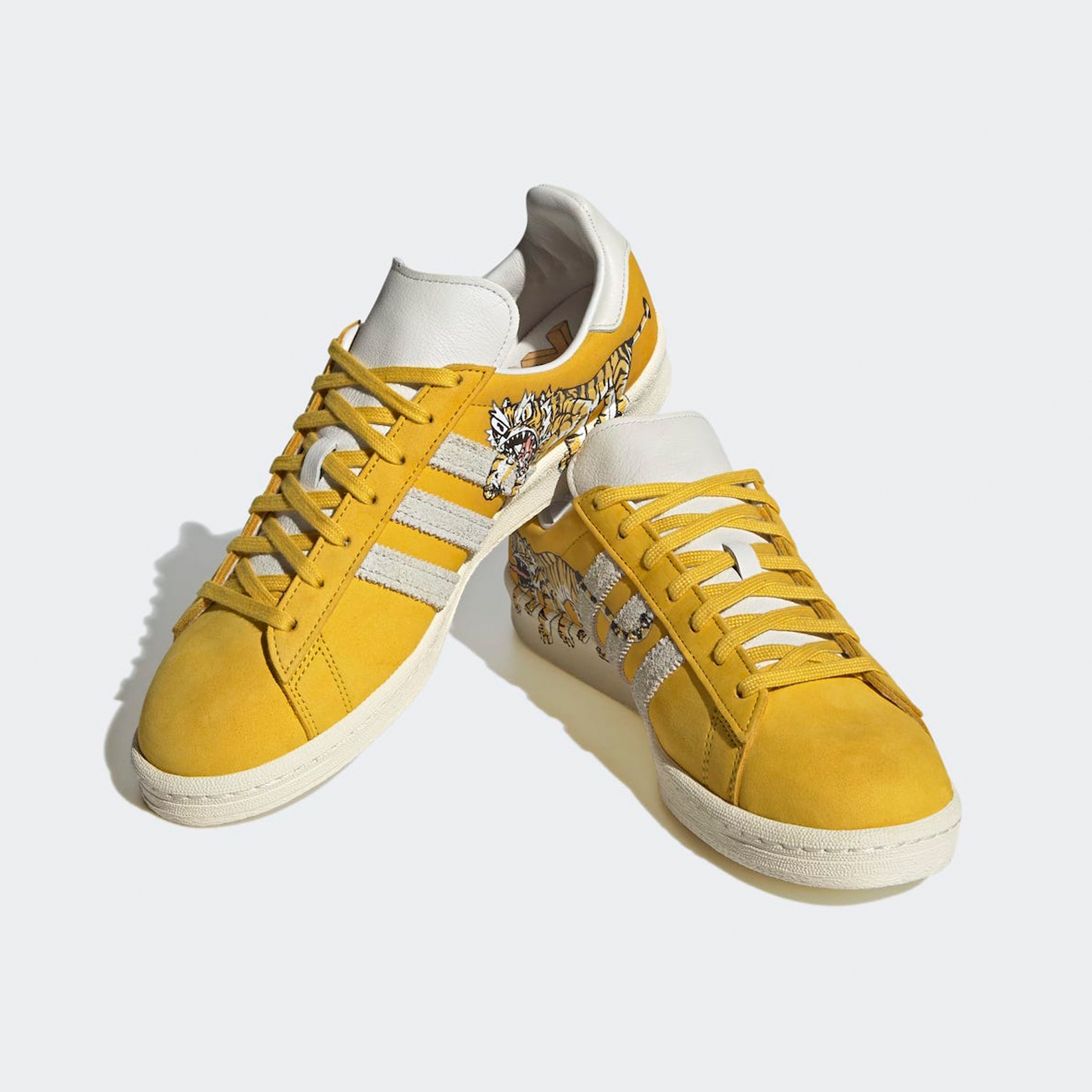 Adidas x Kasina x Kim Jung Gi Campus Hazy Yellow (Special Package) 착용 스타일 - 3