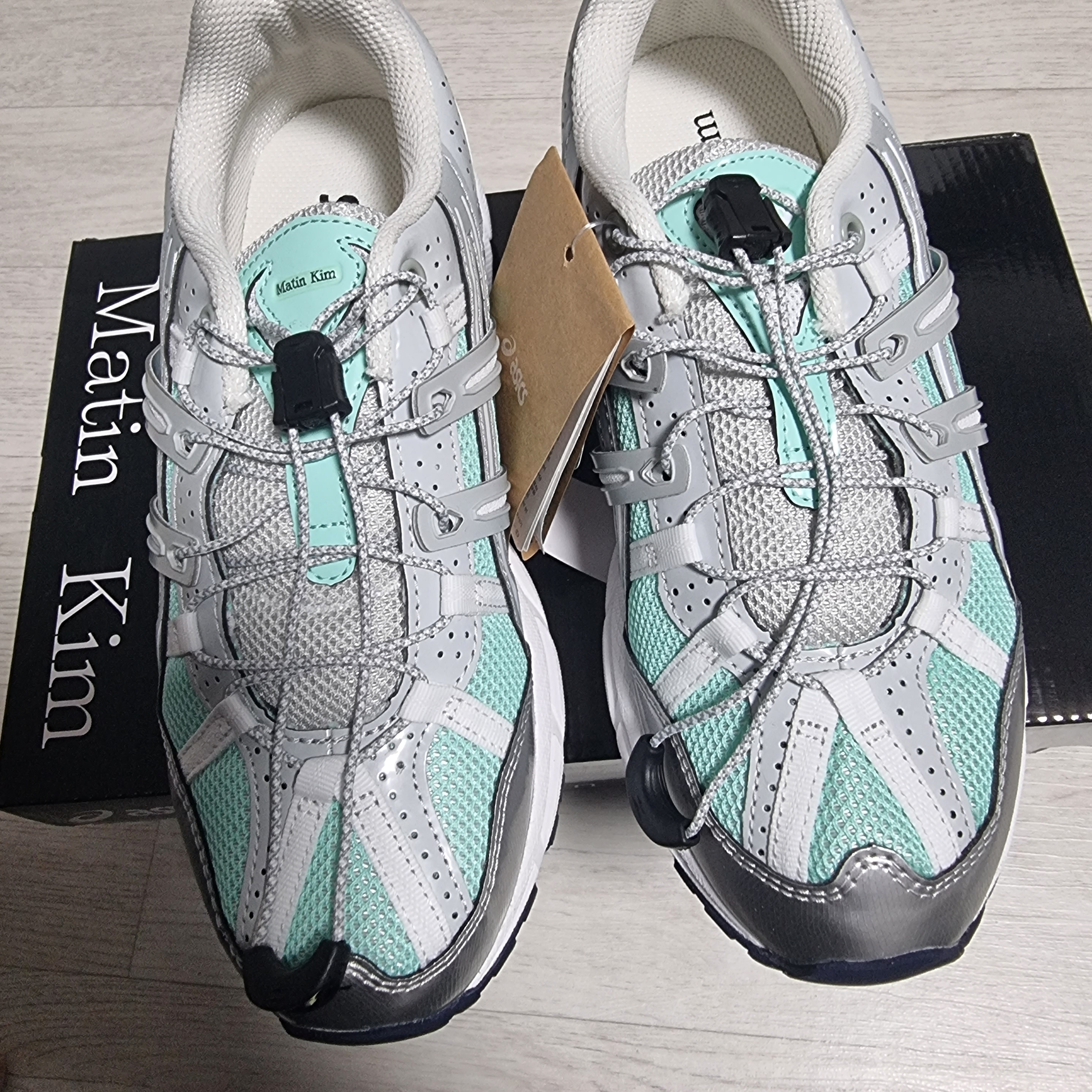 (W) Asics x Matin Kim Gel-Sonoma 15-50 Oasis Green Pure Silver 착용 스타일 - 2